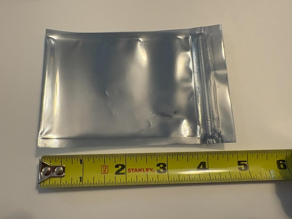Antistatic Bags, 100pcs Resealable ESD Bags 3.2x4.7inches with Labels for GPU Hard Drive SSD HDD and Electronic Device (Ziplock-3.2X4.7-100pc) customer photo 2