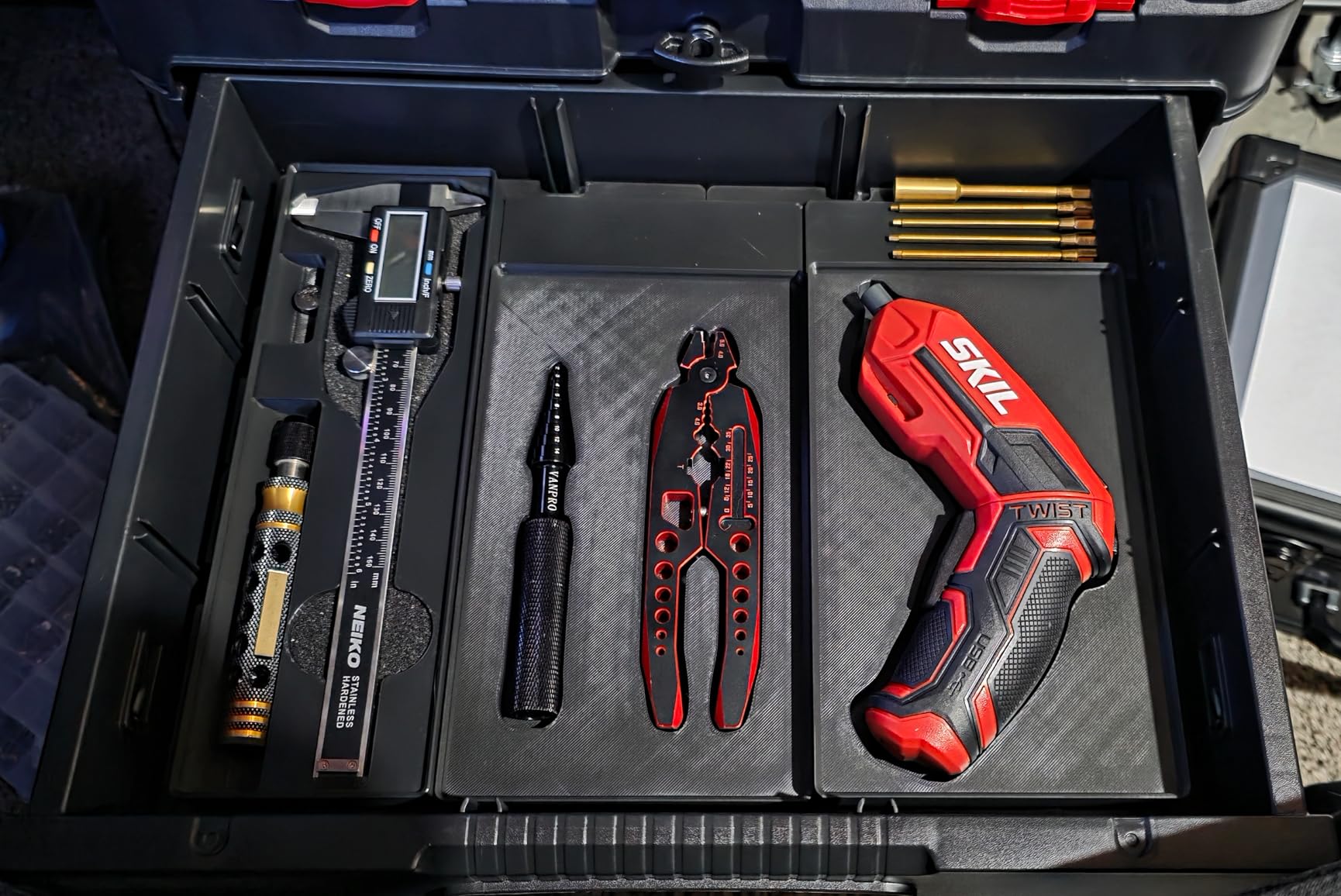 Keter Stack-n-Roll Two Drawer Tool Box for Small Parts and Power Tool Accessories, Fits Keter Modular Tool Storage System customer photo 1