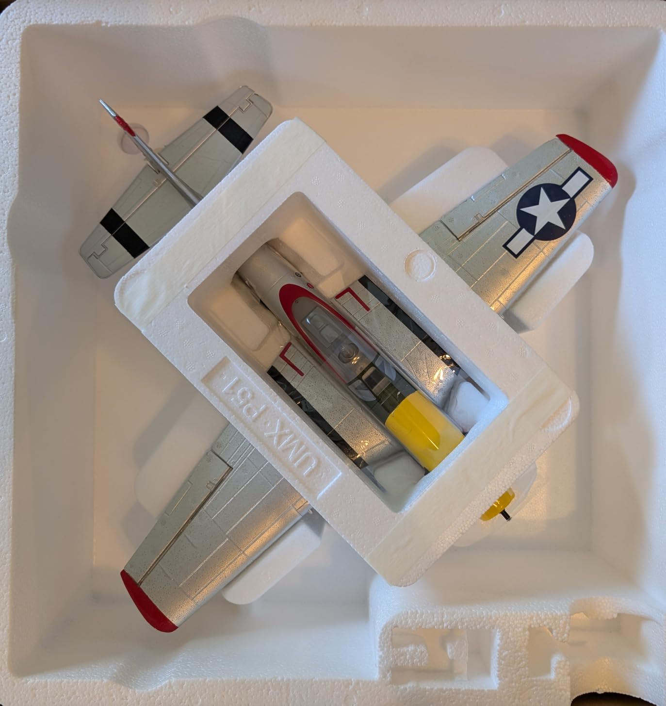 E-flite RC Airplane UMX P-51D Detroit Miss BNF Basic Transmitter Battery and Charger Not Included EFLU7350 customer photo 1