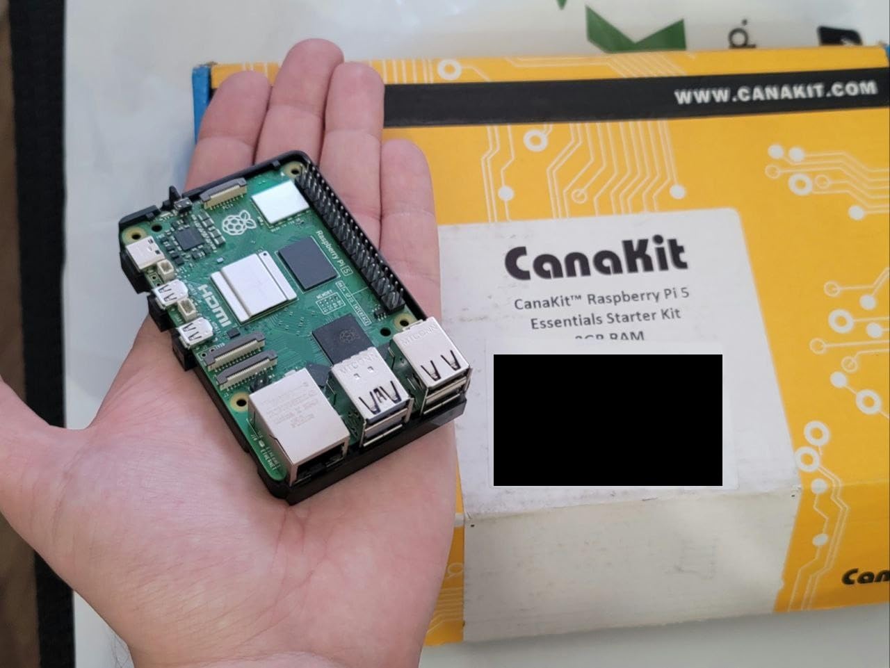 CanaKit Raspberry Pi 5 Essentials Starter Kit (4GB RAM) customer photo 1
