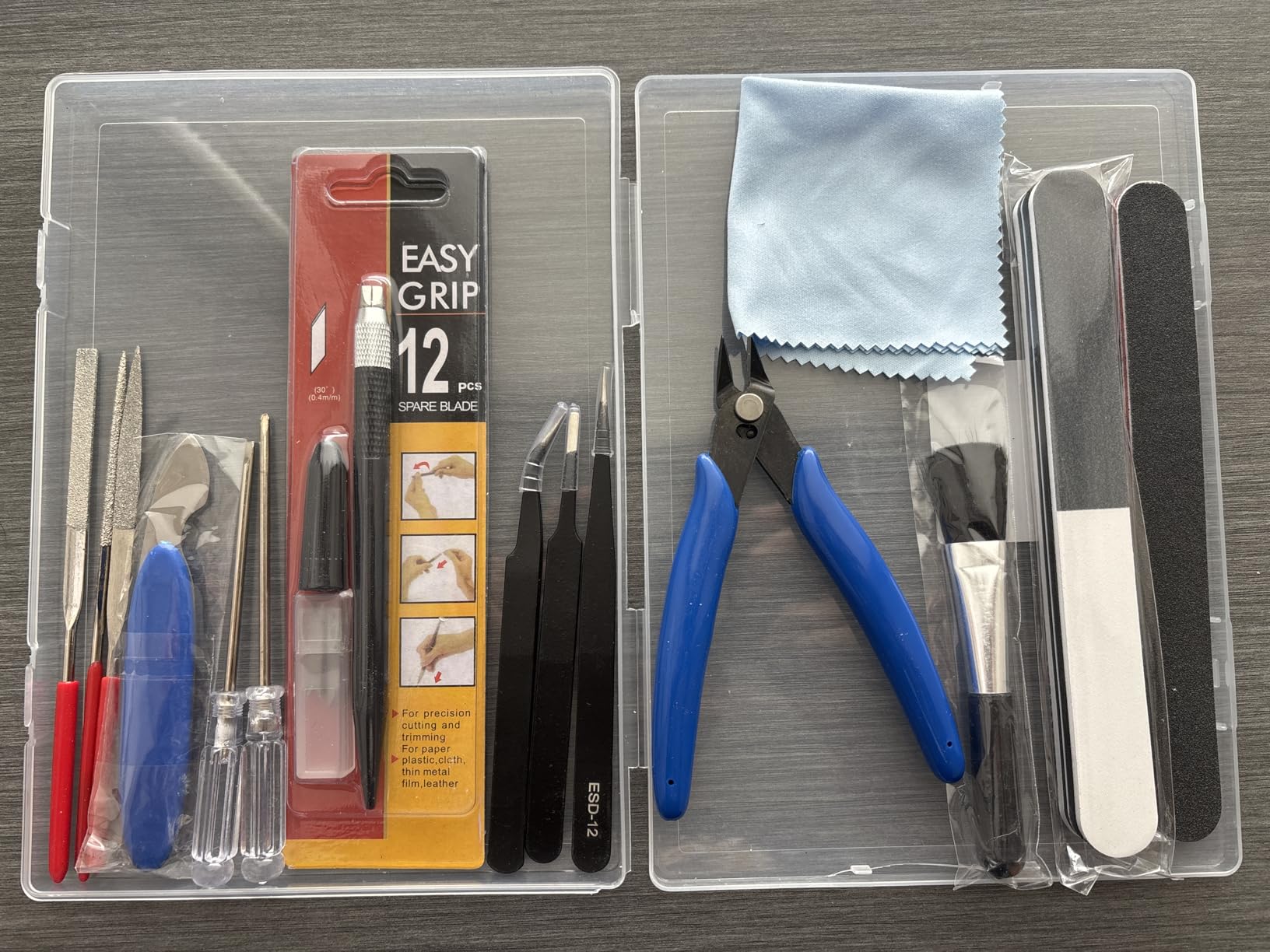 Gundam Model Tool Kit, 28pcs Hobby Building Tool Set, Modeler Basic Tools Craft Set for Cars, Airplanes, Buildings, Gundam, Robots Models Repairing and Fixing customer photo 1