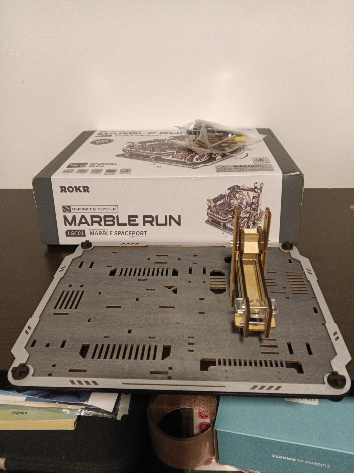 ROKR 3D Puzzles for Adults, Electric Model Kits Marble Spaceport LGC01, 472pcs Marble Run Brain Teaser customer photo 1