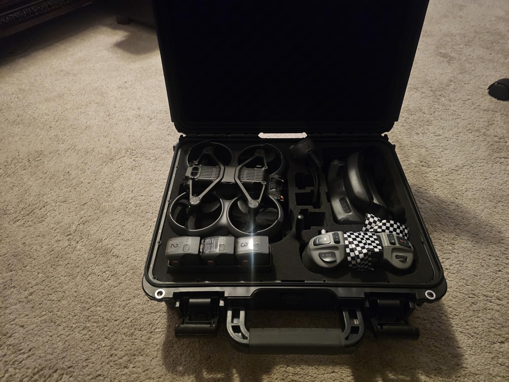 Lekufee Waterproof Hard Carrying Case for DJI Avata 2, Fly More Combo, Goggles 3 (NOT for Goggles N3), RC Motion 3, FPV Remote Controller 3 and Accessories (Case Only) customer photo 1