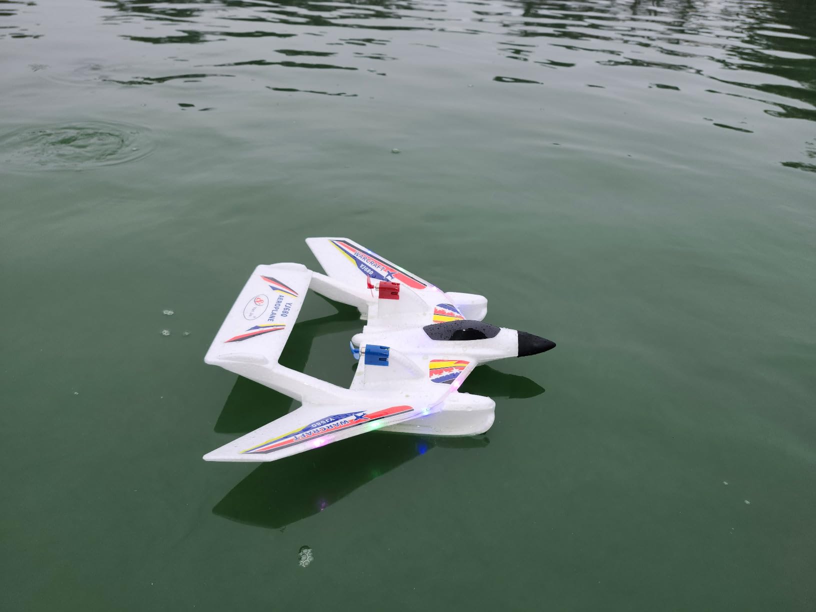 RC Plane for Water Land & Air, Remote Control Plane, Sea Airplane R C, 2 Channel RC Airplane Amphibious Tri-Phibian Aircraft with 2 Batteries, 2.4GHz RTF Airplane Glider for Adult Beginner customer photo 1