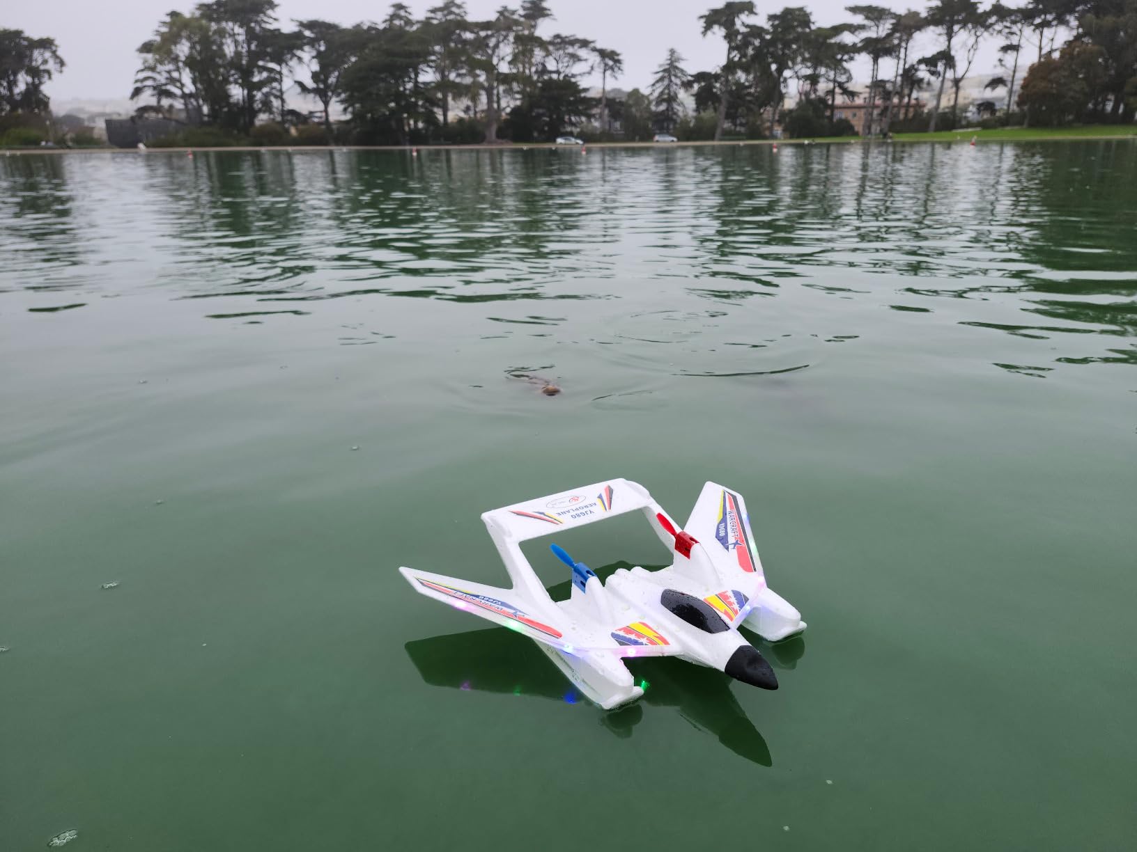 RC Plane for Water Land & Air, Remote Control Plane, Sea Airplane R C, 2 Channel RC Airplane Amphibious Tri-Phibian Aircraft with 2 Batteries, 2.4GHz RTF Airplane Glider for Adult Beginner customer photo 2