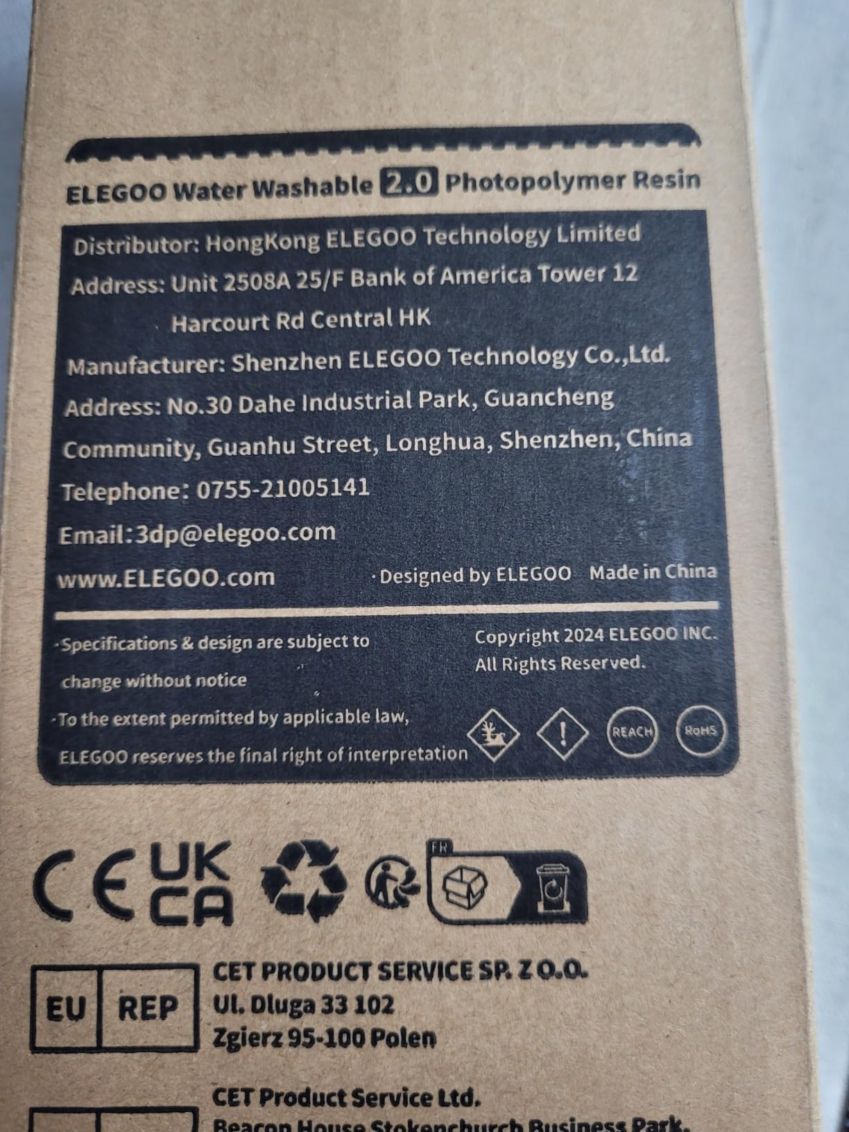 ELEGOO Water Washable 3D Printer Resin 2.0, Fast Curing Photopolymer Resin for Mars Saturn Jupiter MSLA DLP LCD 3D Printing, Ceramic Grey 2000g customer photo 2