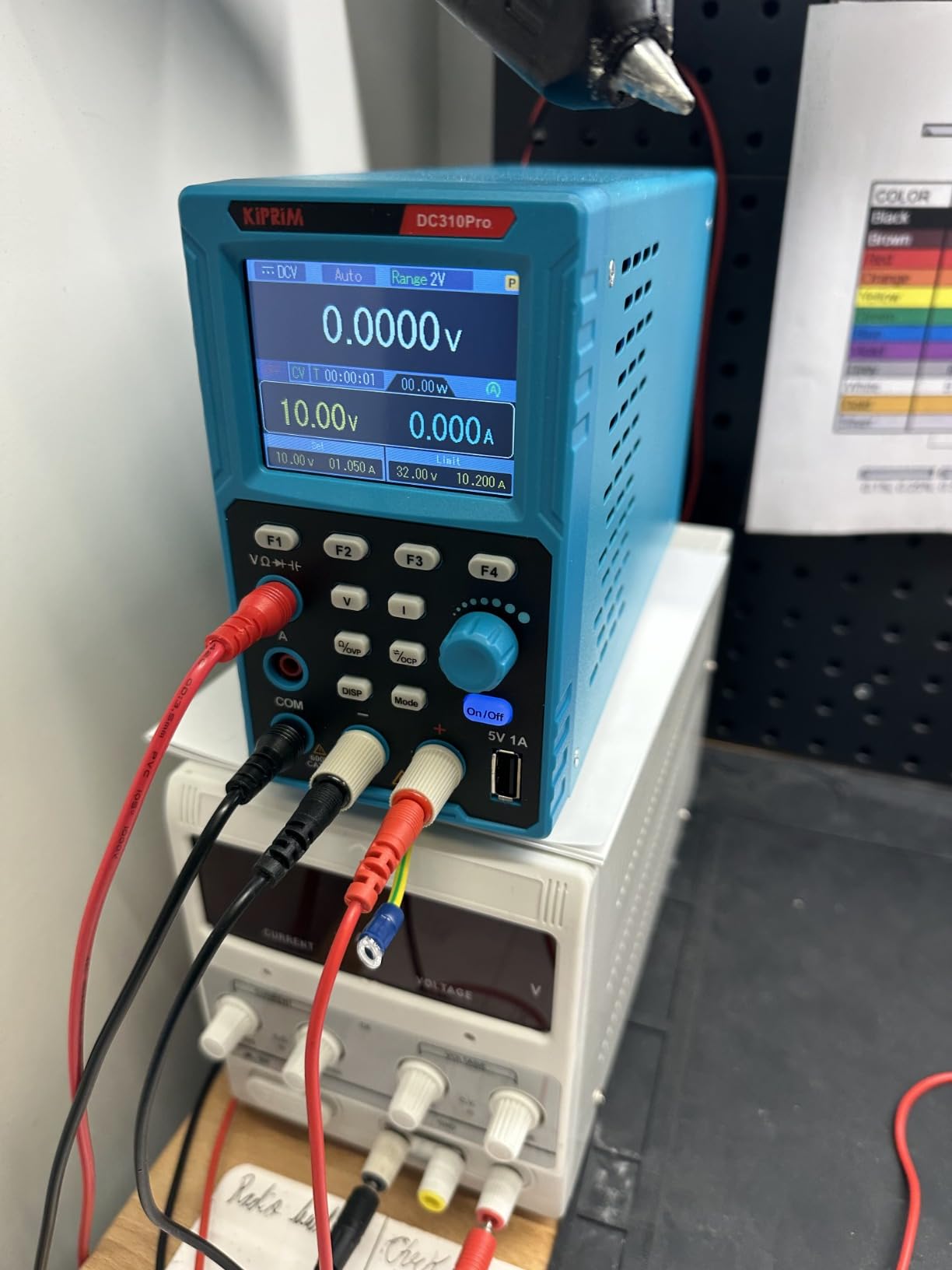 Kiprim 2-in-1 Programmable Power Supply and Multimeter (0-30 V 0-10 A) DC310Pro with Data Memory,High Precision,OCP,OVP, PC Software and USB Charging customer photo 1