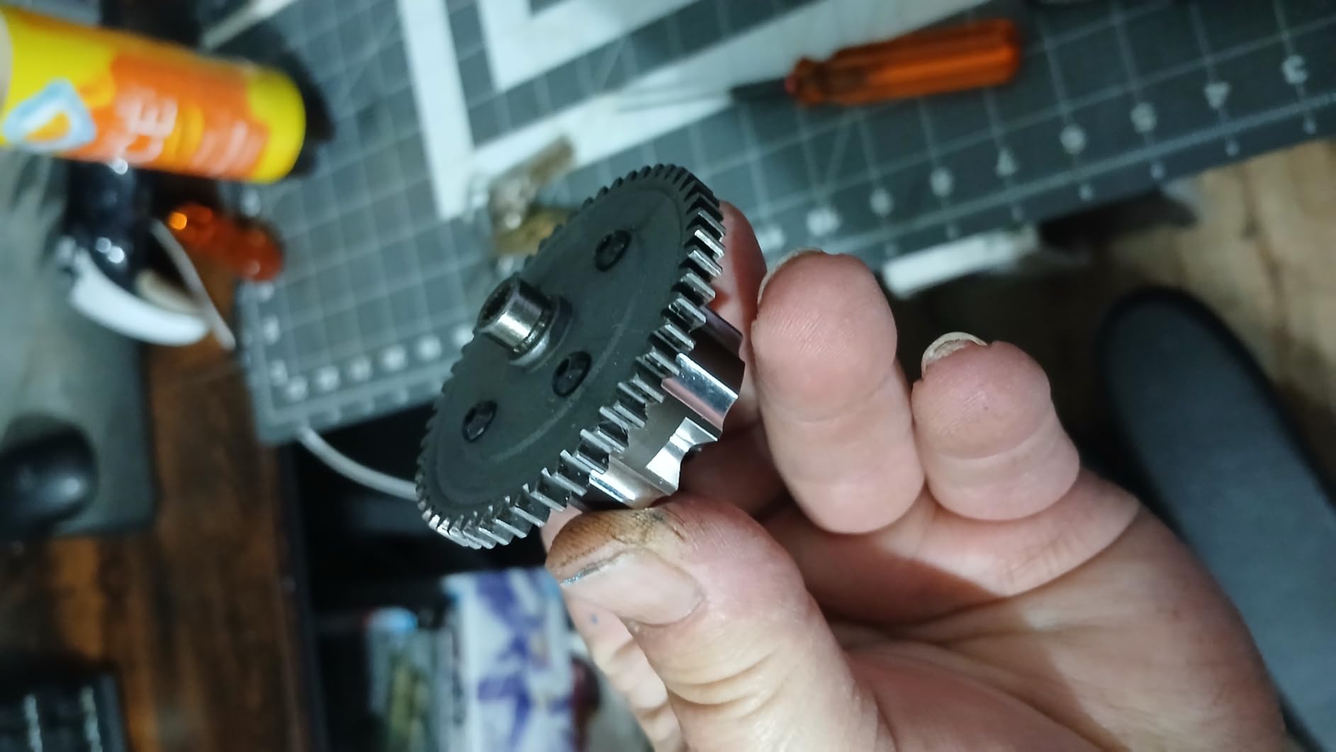 ShareGoo Aluminum Center Differential Case Diff Cover Housing Compatible with Kyosho Inferno MP9 MP10 1/8 RC Car customer photo 1