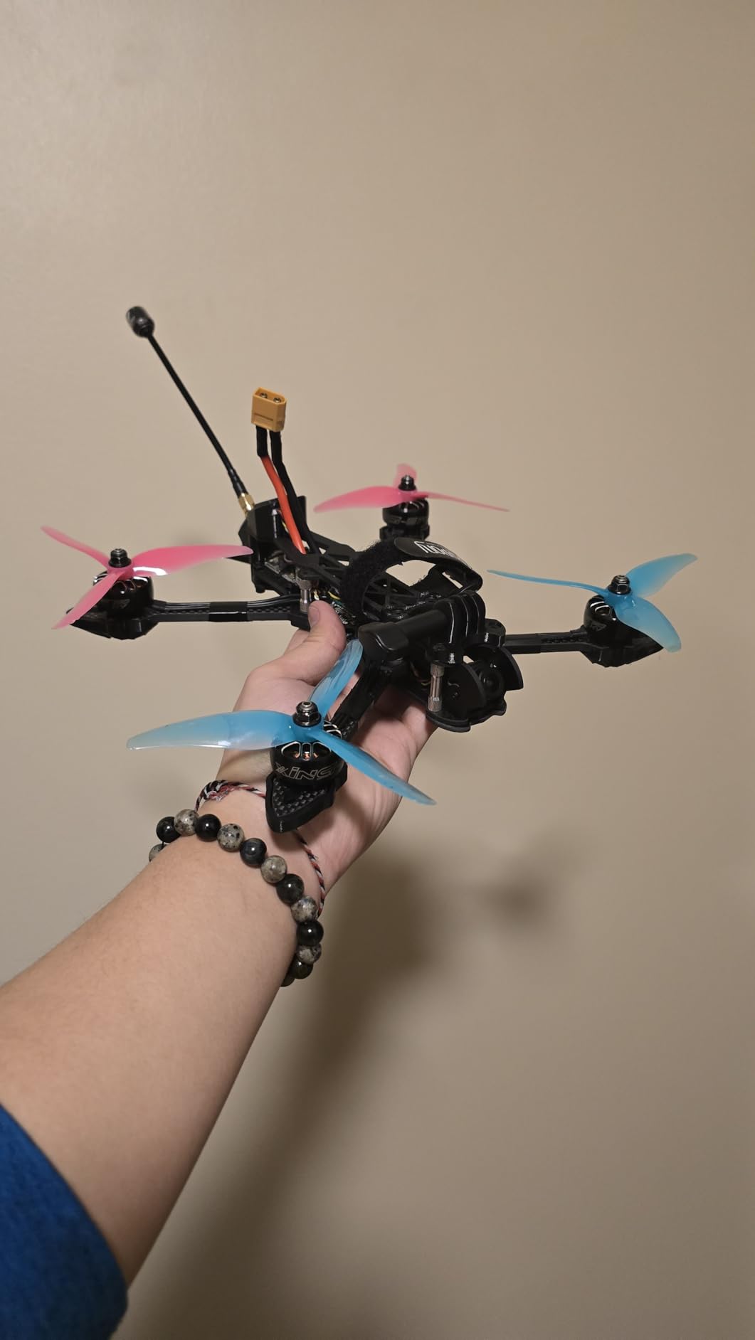 Mark4 HD 5-Inch FPV Racing Drone Frame Kit, 225mm Wheelbase Carbon Fiber Quadcopter Frame with 5mm Arm for RC Freestyle FPV, Drone Quad Compatible with DJI FPV Air Unit Vista System customer photo 1