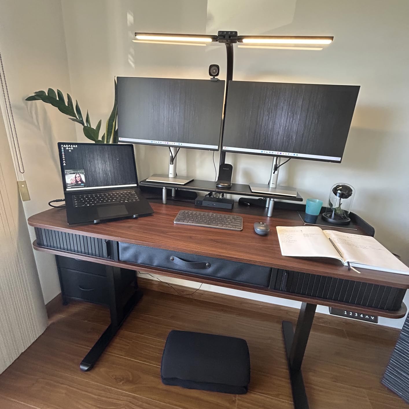 LED Desk Lamp for Home Office, Eye-Caring Desk Light with Clamp, 24W Double Head Architect Task Lamp customer photo 1
