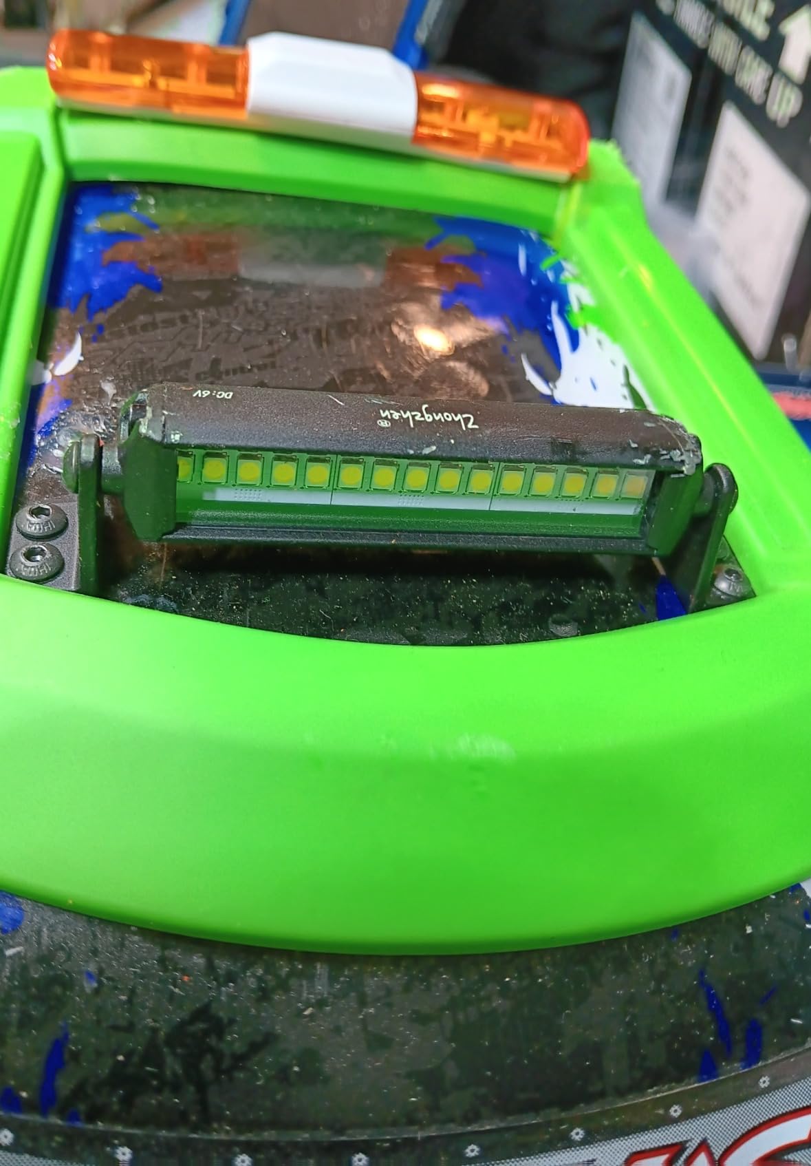 Freshion RC Light Bar 8 LED 1.9 Inch Aluminum RC Lights RC Crawler Accessories for Axial Traxxas TRX4M Arrma Redcat 1/18 1/24 rc Light kit customer photo 2