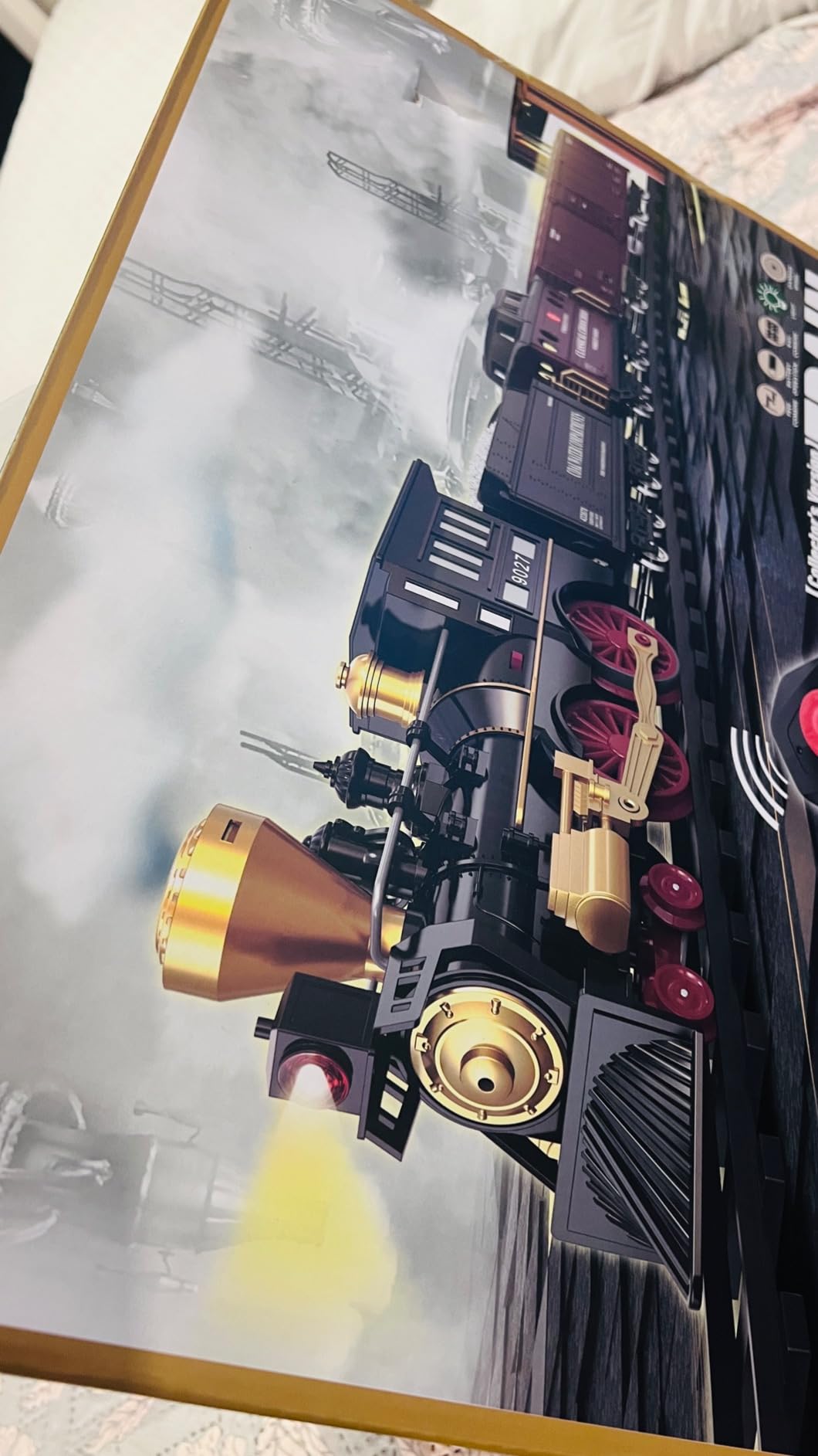 Train Set for Kids - Electric Remote Control Train Track Around Christmas Tree, Steam Locomotive Engine Train Railway Kits w/Smoke, Light & Sounds, Christmas Toys Gifts for 3 4 5 6 7 8 Year Old Kids customer photo 2