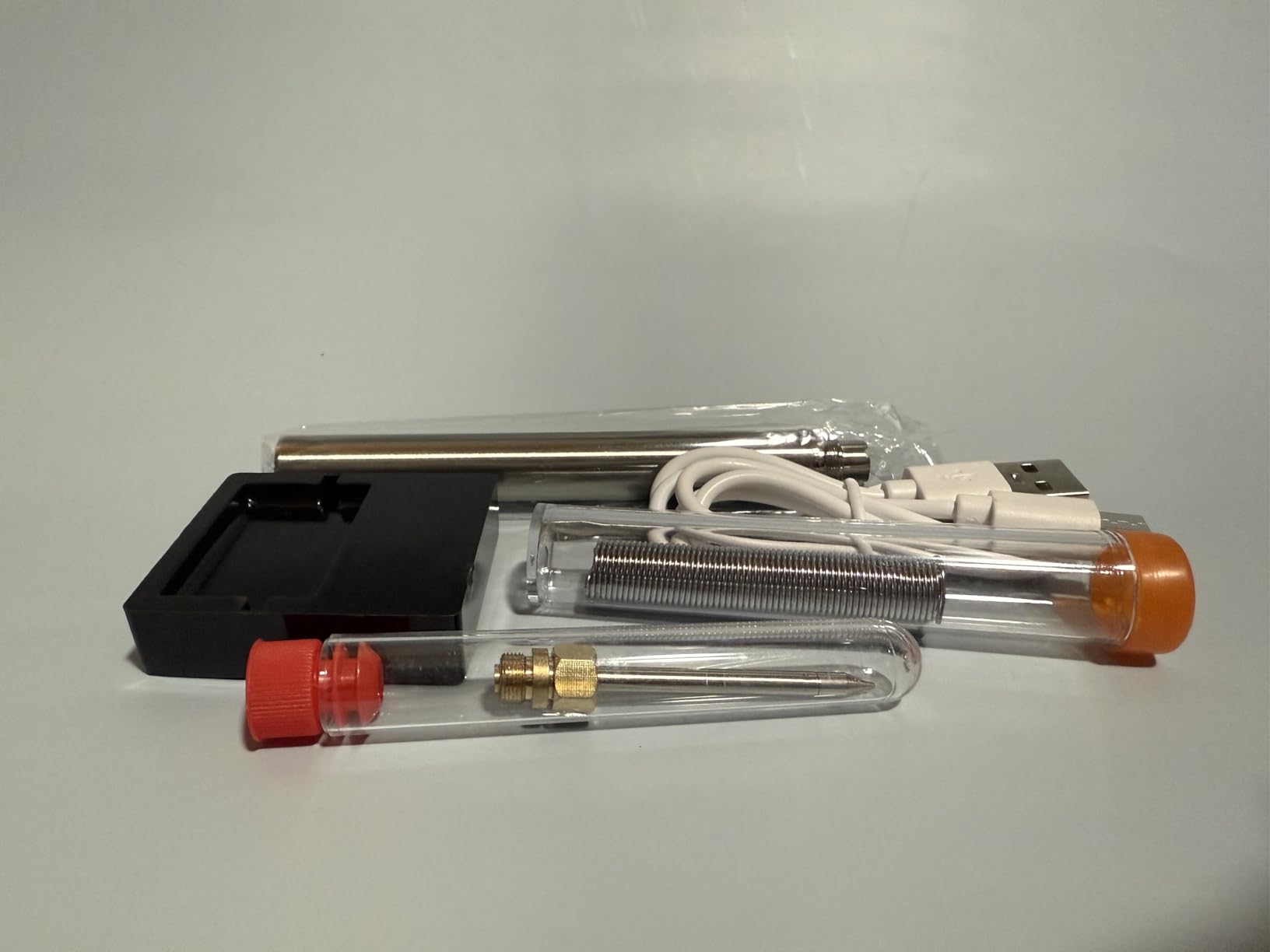 Cordless Soldering Iron Kit, MecRecare 1100 mAh Battery USB Wireless Rechargeable And Portable with Automatic Heating Mode for Appliance Repair,Circuit Board Soldering,DIY customer photo 2