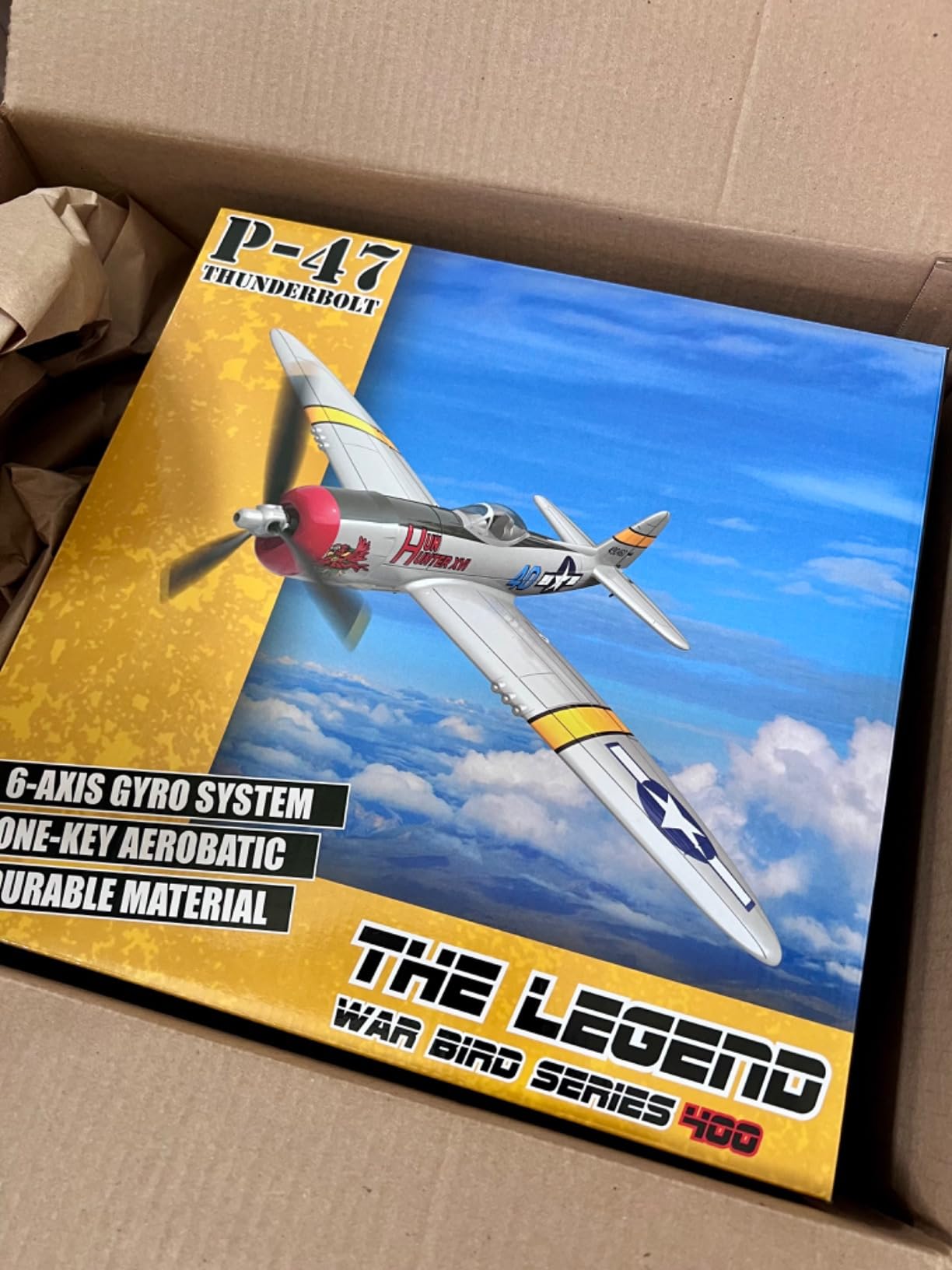 RC Plane 4CH Ready-to-Fly Spitfire RC Airplane with 6-Axis Gyro Stabilizer One Key Aerobatic, 2 Batteries & Durable EPP Remote Control Plane for Adults customer photo 1