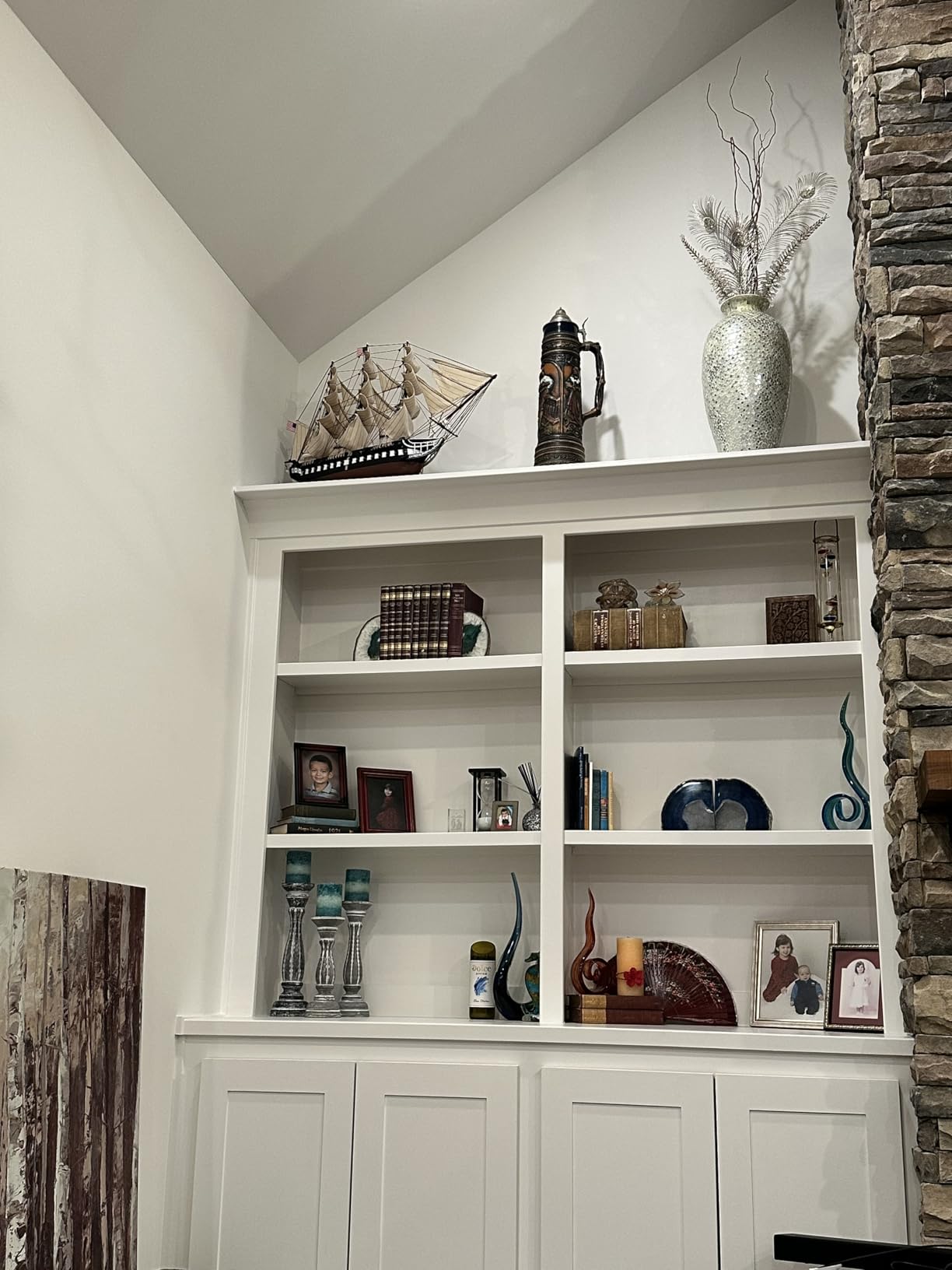 SAILINGSTORY Wooden Model Ship USS Constitution 1/155 Scale Replica Ship Model Sailboat Decor customer photo 1