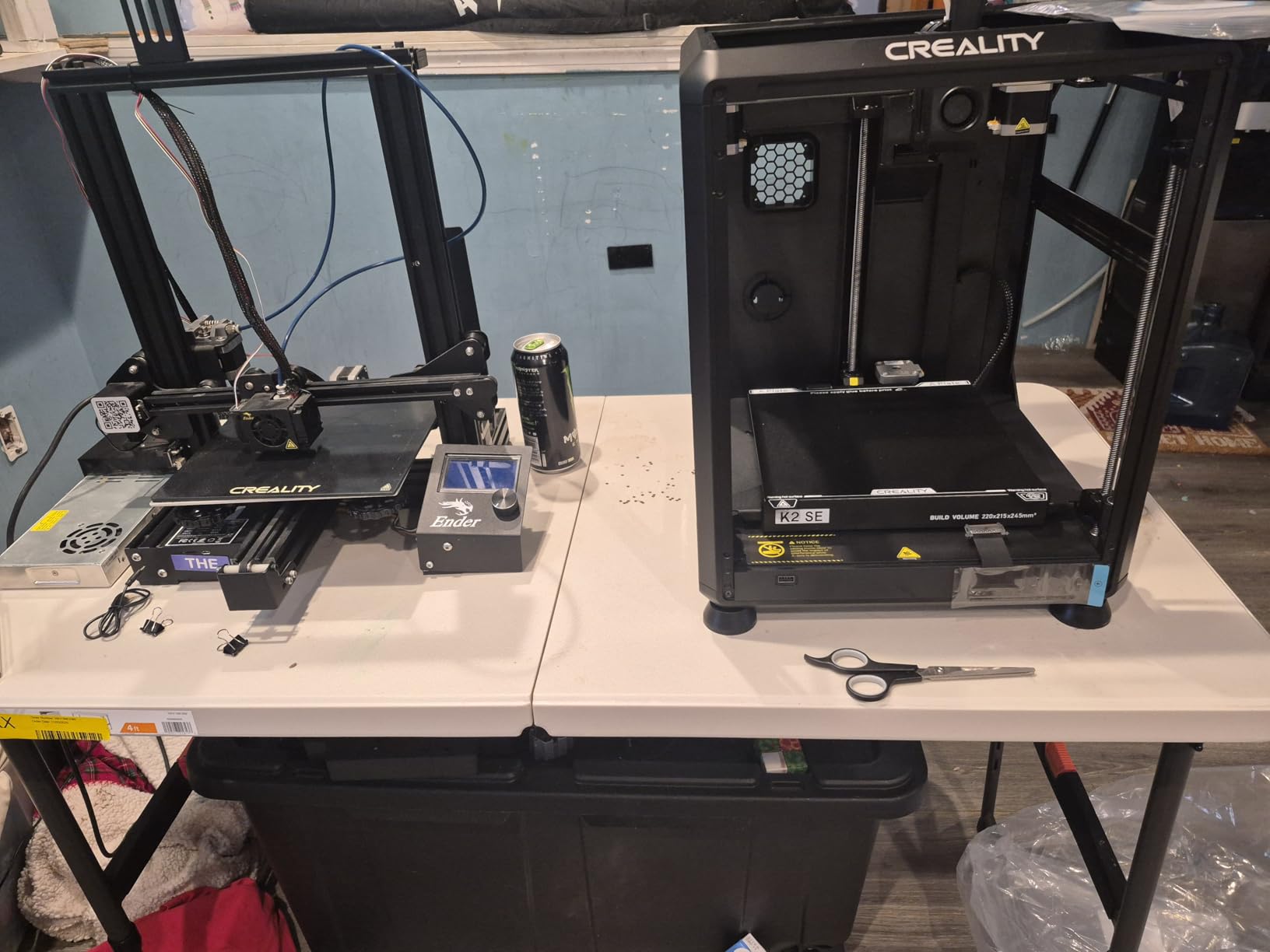 K2 SE 3D Printer, 500mm/s High-Speed Printing, Support Multi Color 3D Printing Needs CFS, Solid Metal Build, Auto Leveling, Direct Drive Extruder, Quick-Swap Nozzle, 220×215×245mm Print Size customer photo 1