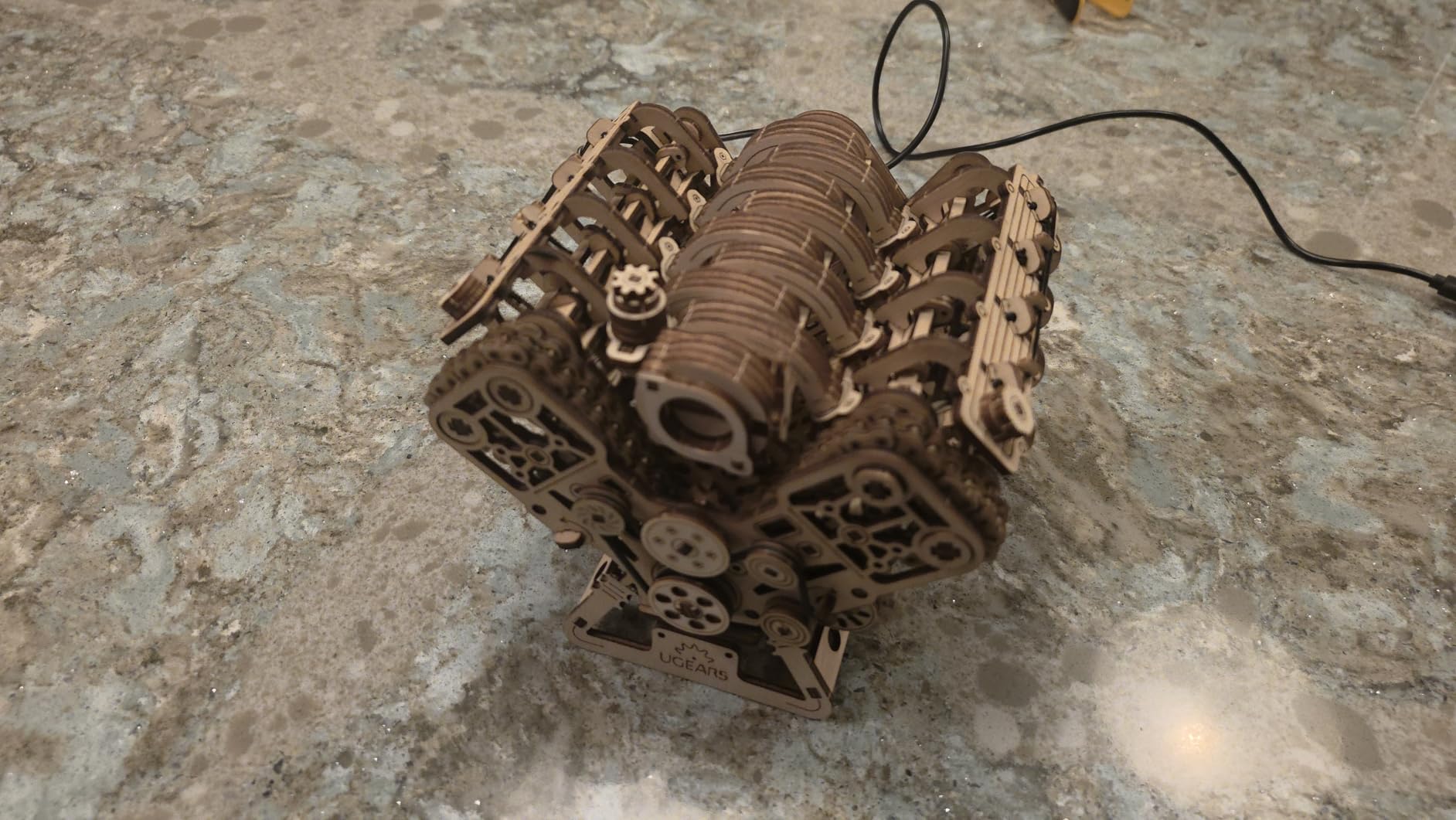 UGEARS V8 Engine Model Kit - 3D Wooden Puzzles for Adults, 3D Puzzle Model Engine Kit, DIY Kits Gifts for Engineers for Christmas customer photo 1