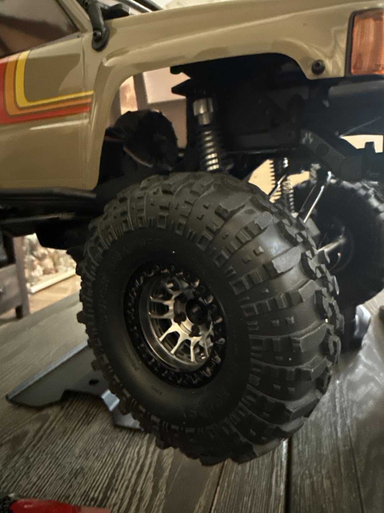 RhinoRC MOZA 1.9 Inch Negative Offset Aluminum Wheel Rim, 4PCS RC Beadlock Wheels for 1/10 RC Crawler Axial SCX10 RR10 Wraith TRX4 TRX-6 (WH1906) customer photo 1