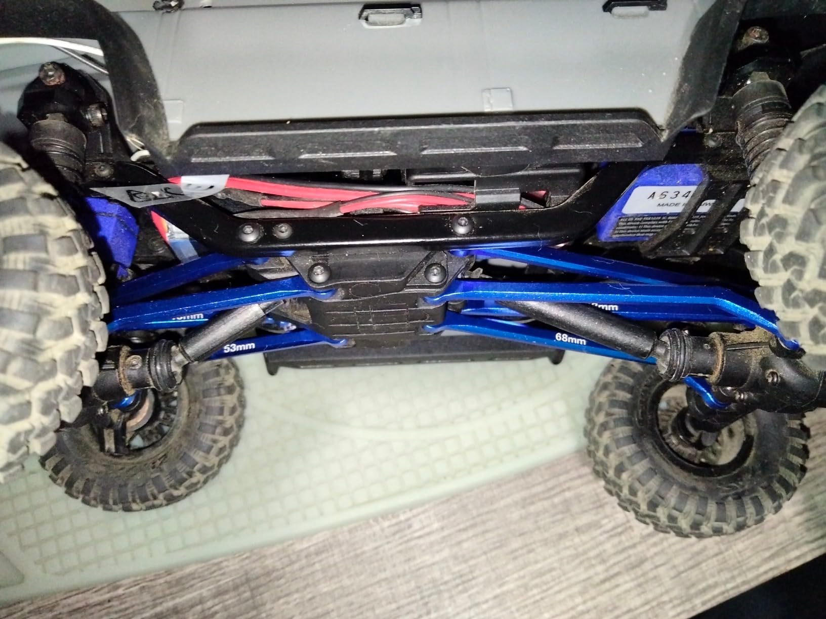 High Clearance Links Set Aluminum Steering Linkage for TRX4M Upgrades Parts 1/18 RC Crawler Car-Titanium customer photo 1