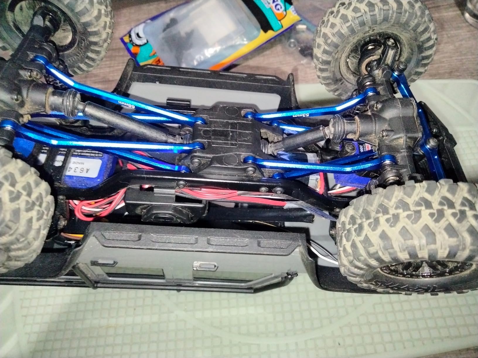 High Clearance Links Set Aluminum Steering Linkage for TRX4M Upgrades Parts 1/18 RC Crawler Car-Titanium customer photo 2