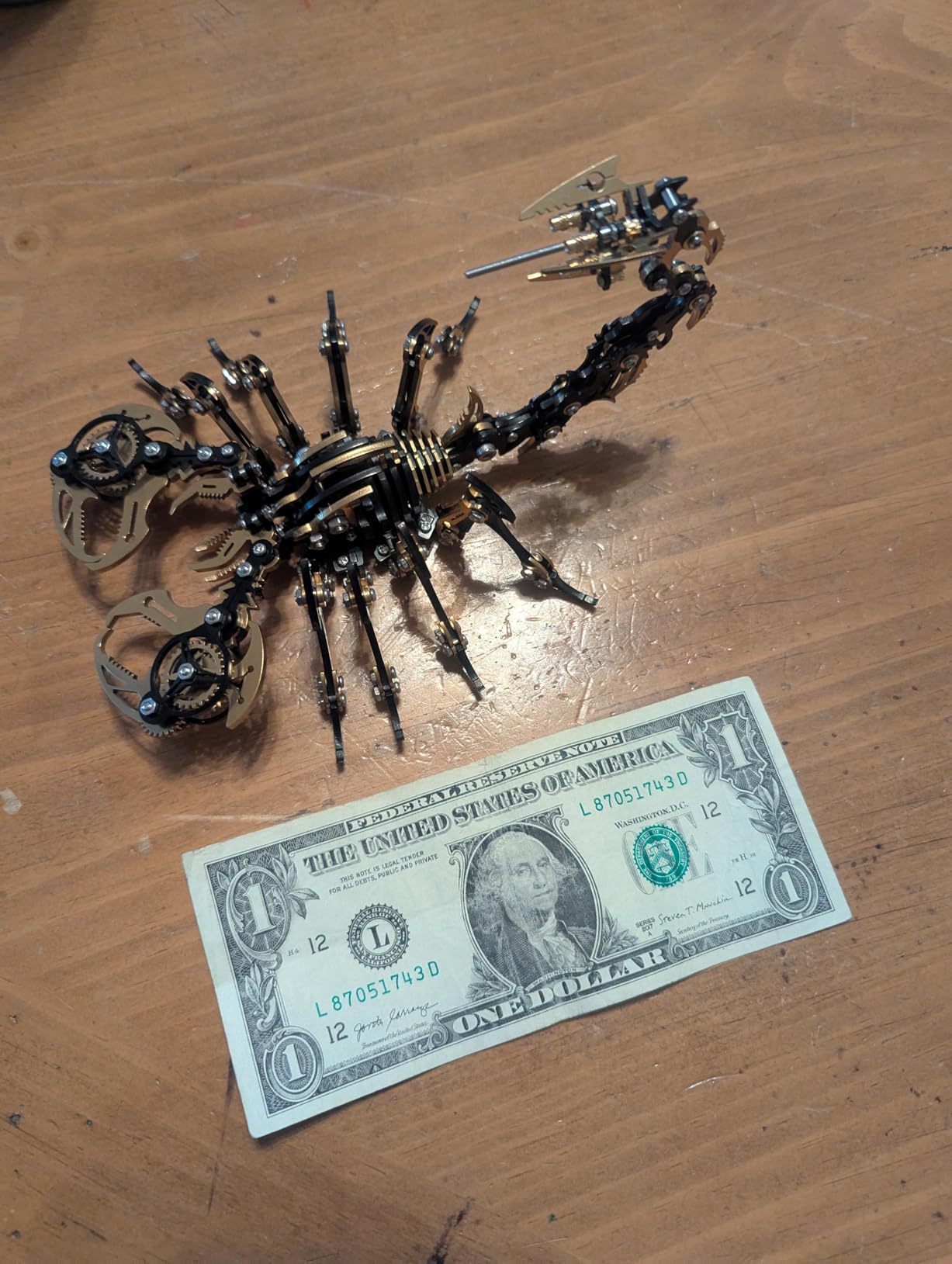 Metalkitor Scorpion 3D Metal Puzzles Kits for Adults Teens - 454 Pcs - Mechanical Assembly Models - 4 Hours to Build - Ideal for Gifts and Decorations (Red and Black) customer photo 1