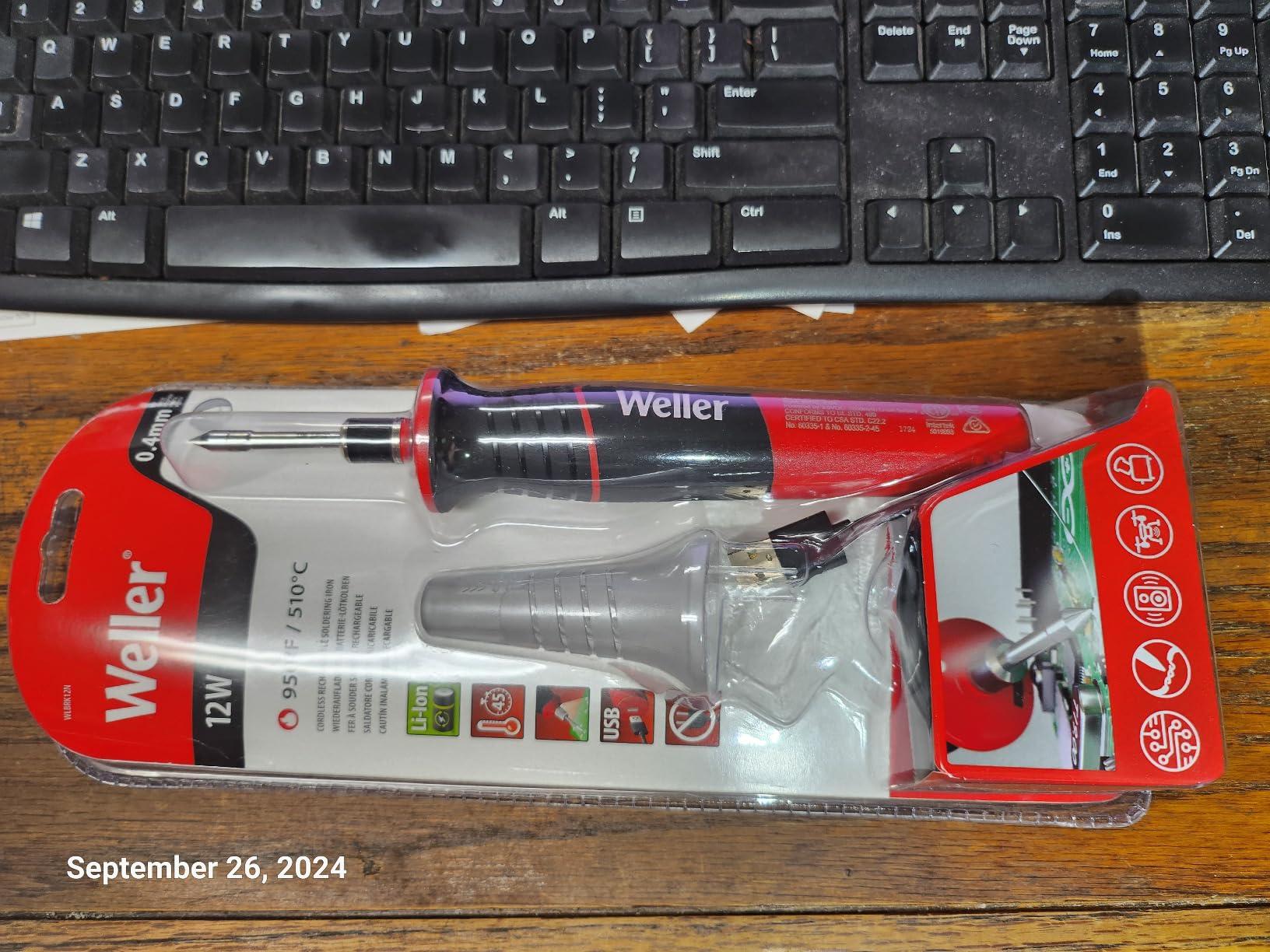 Weller 12W Cordless Rechargeable Soldering Iron, Lithium-Ion Battery Powered - WLBRK12N customer photo 2