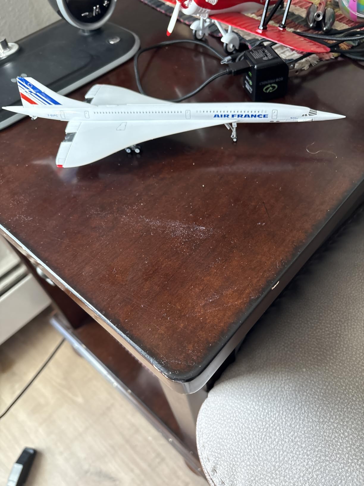 1/400 Scale Concorde Airplane Model Prebuilt Diecast Aircraft Miniature Kit Airplane for Air France Metal Model for Adults Collection or Gift customer photo 1