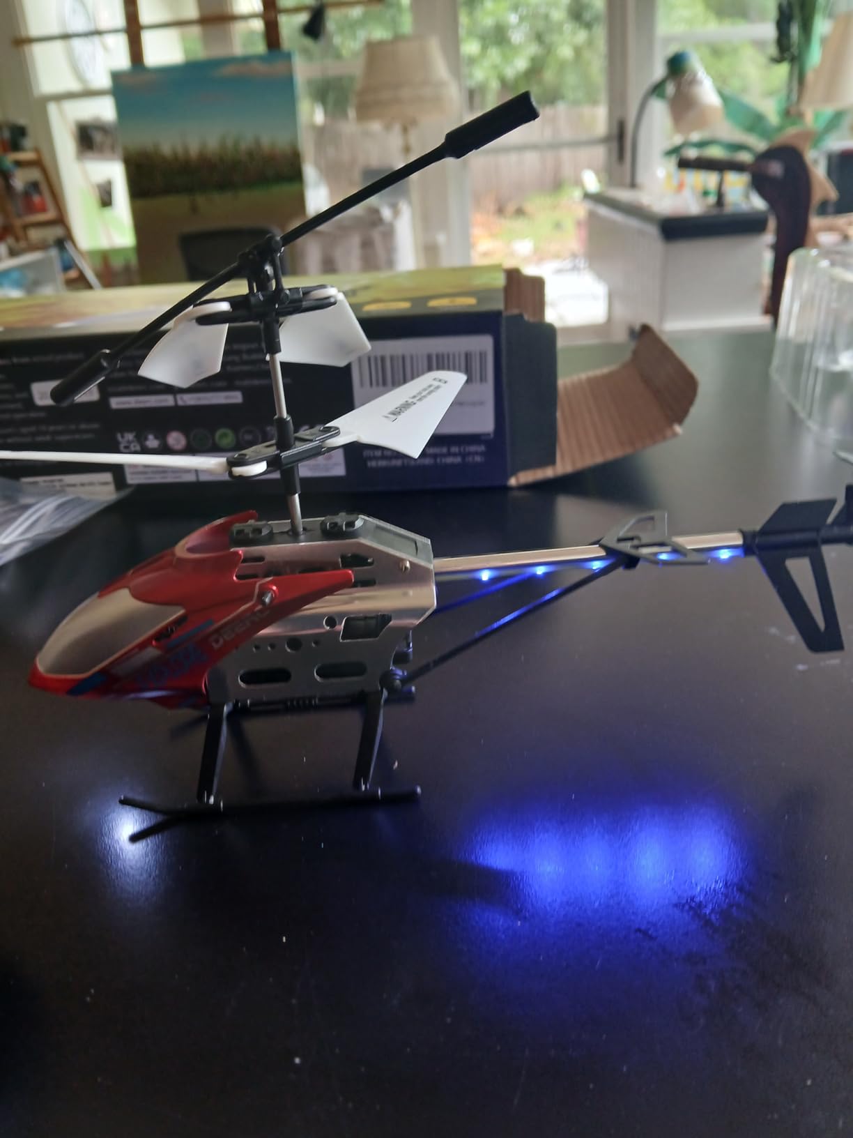 DEERC RC Helicopter, RC Plane for Kids and Adults, 2.4GHz Remote Control Helicopter, 26 Mins Flight Time, LED Lights & Altitude Hold, 2 Batteries, Kids Toy for Ages 8-12 customer photo 2