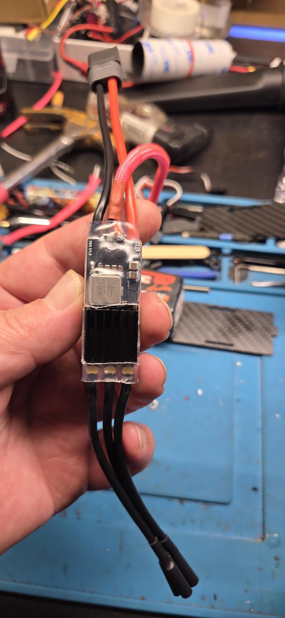 SEQURE 70A Brushless ESC 2-6S Lipo, RC Motor Electric Speed Controller 128KHz, ESC with 5V 4A BEC for RC Crawler Car, Climbing Car, Ship Model - ESCape32 with WiFi-Link Parameter Configuration Tool customer photo 1