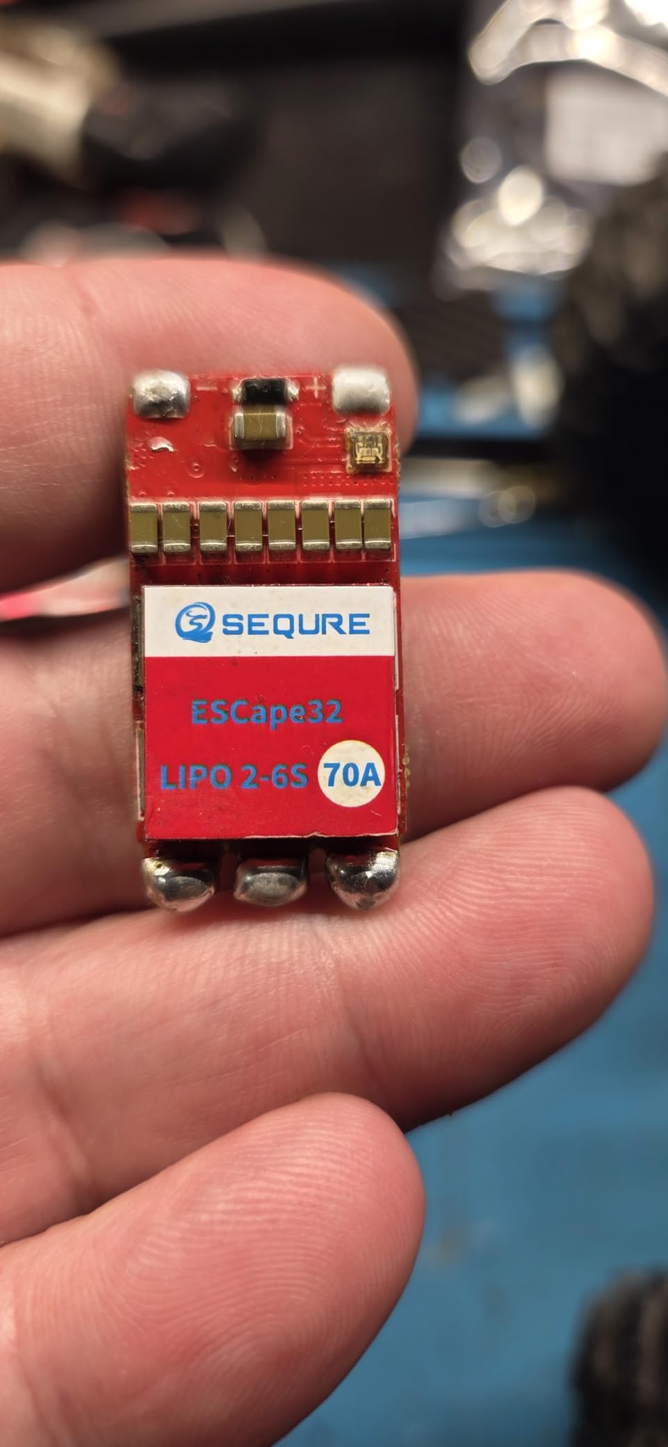 SEQURE 70A Brushless ESC 2-6S Lipo, RC Motor Electric Speed Controller 128KHz, ESC with 5V 4A BEC for RC Crawler Car, Climbing Car, Ship Model - ESCape32 with WiFi-Link Parameter Configuration Tool customer photo 2