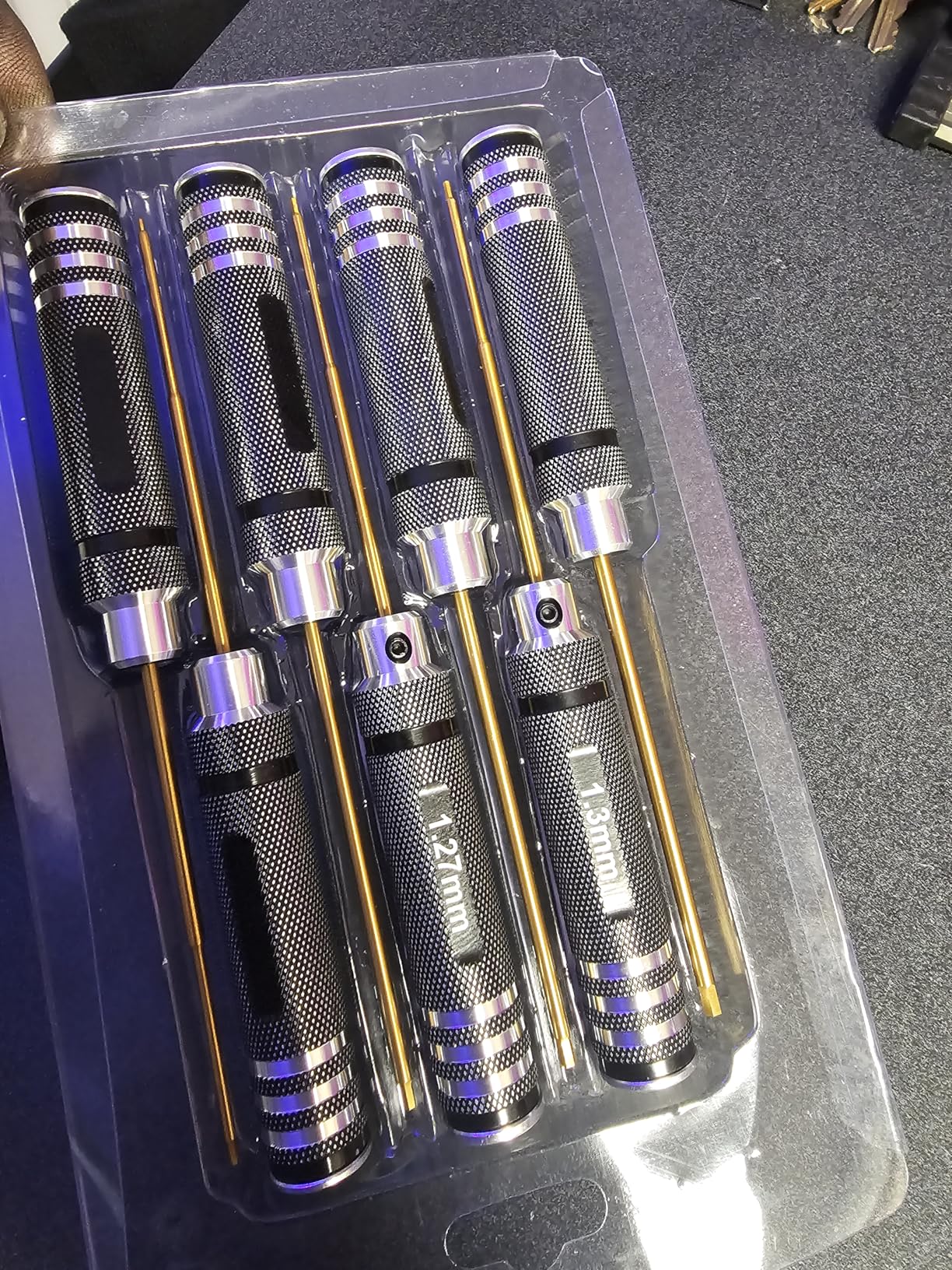 4pcs 1.5mm 2.0mm 2.5mm 3.0mm Hex Screw Driver Set Titanium Hexagon Screwdriver Wrench Tool Kit for Multi-Axis FPV Racing Drone RC Quadcopter Helicopter Car Models customer photo 1