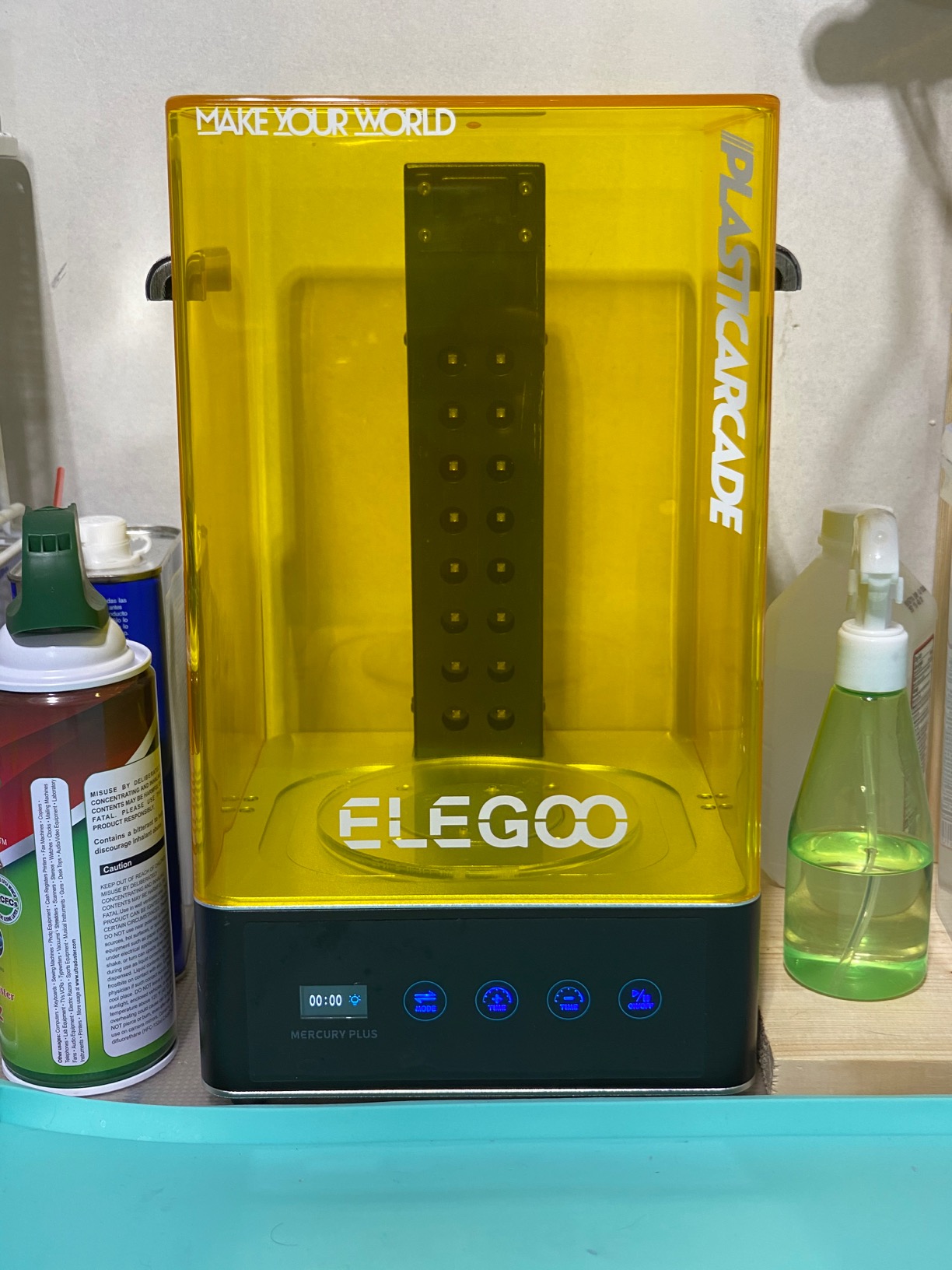 Mercury Plus V3.0 Wash and Cure Station, 7.5 L Large Capacity, Compatible with Mars Saturn Photon Halot MSLA LCD DLP 3D Printers, Washing Size of 9.05