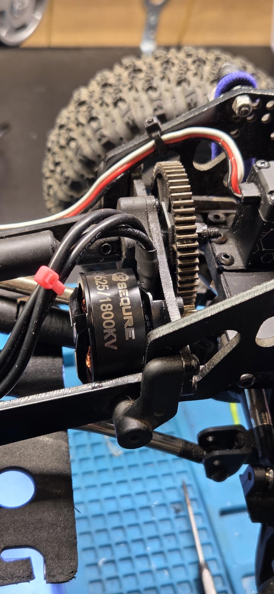 SEQURE 3625 Brushless Motor 1800KV Outrunner Motor 2-4S Outer Rotor Brushless Motor with 3.5mm Male Banana Connector for 1/10 RC Crawler Car customer photo 2