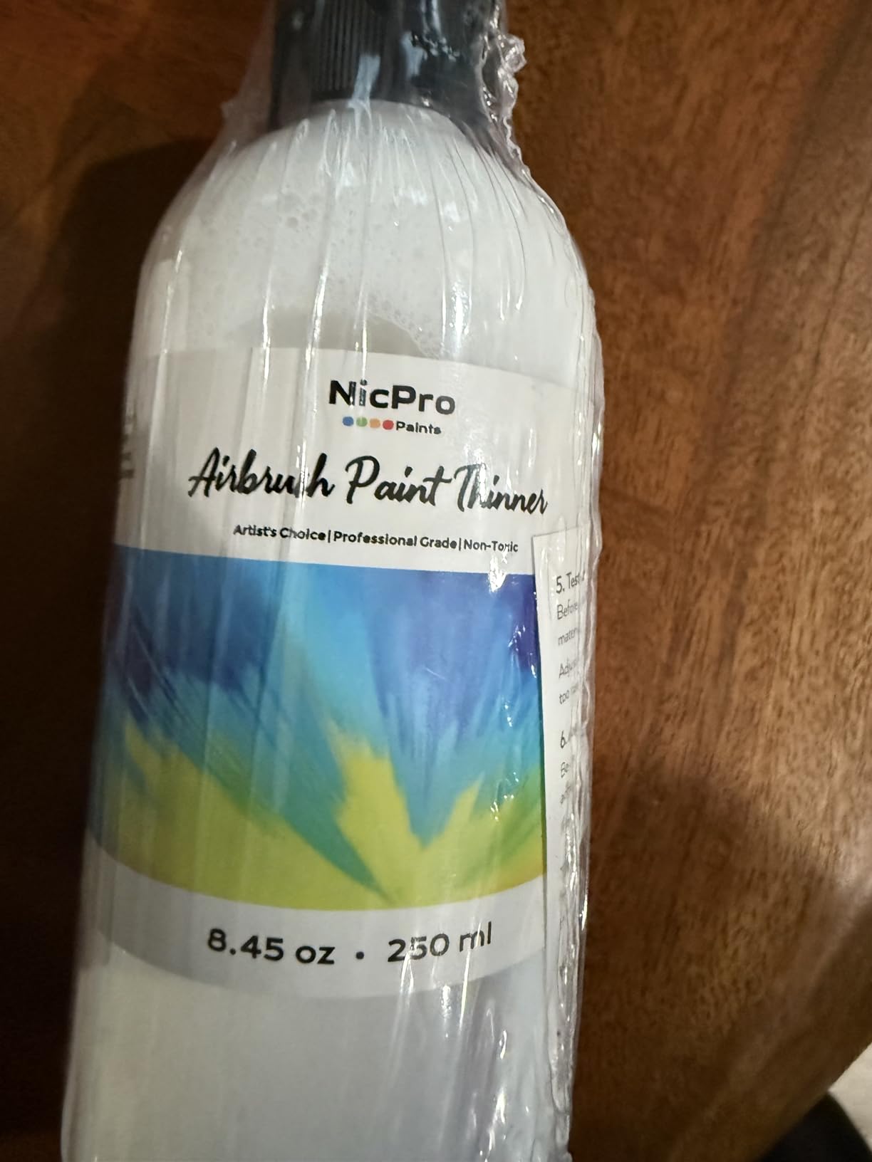 Nicpro Professional Airbrush Thinner, 8.45 oz Bottle Airbrush Paint Thinner for Acrylic Paints, Water-Based Air Brush Fluid Medium customer photo 2