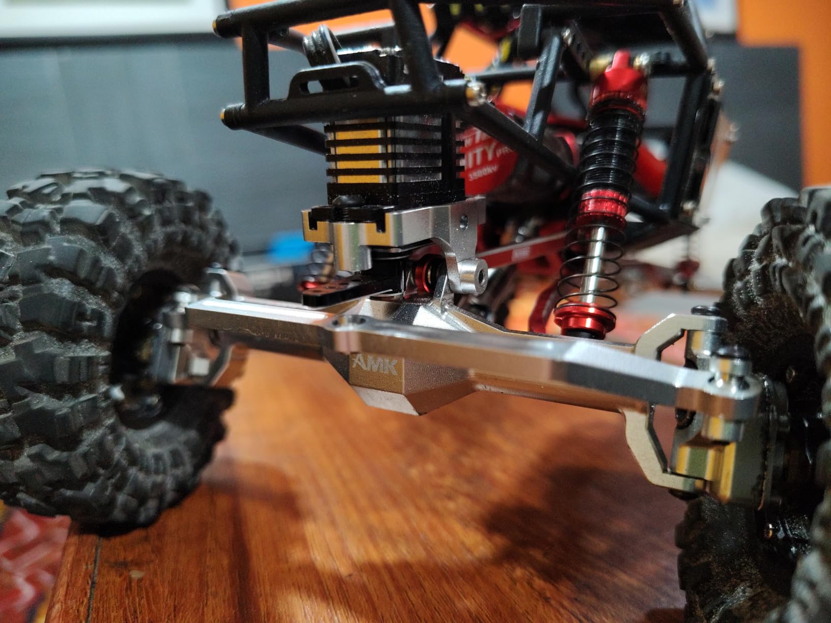 AMK Extended 20mm TRX4M Portal Axle, 109.6g Aluminum CNC TRX4M Axle, TRX4M Portal Axles with Two Servo Mount Options, for 1/18 RC Crawler Car TRX4M Axle Upgrade Parts customer photo 2