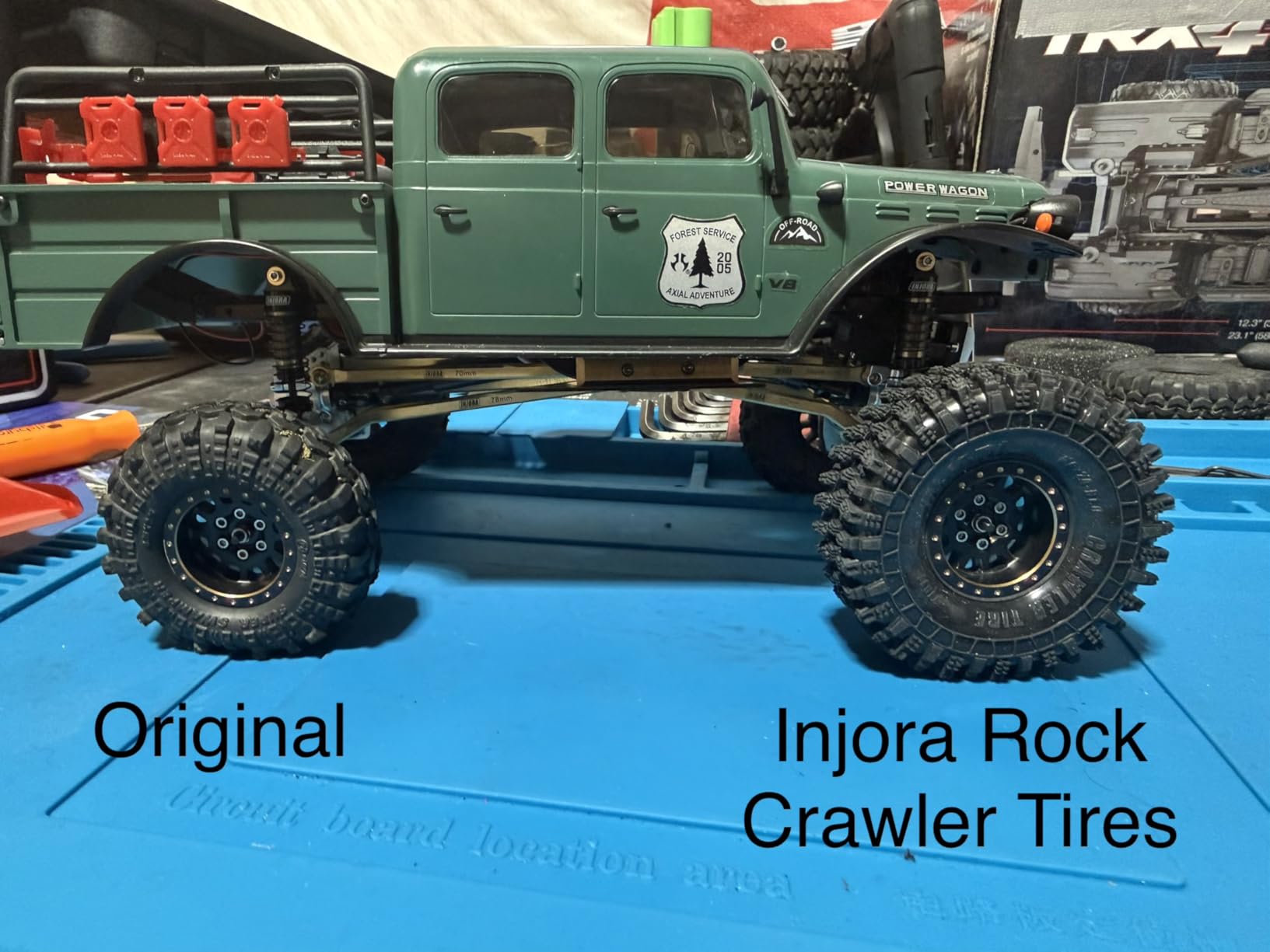 INJORA 1.0 Silicone Rubber Inserts and S5 Rock Terrain Crawler Tires for TRX4M SCX24 1/18 1/24 RC Crawler Car Upgrade customer photo 2