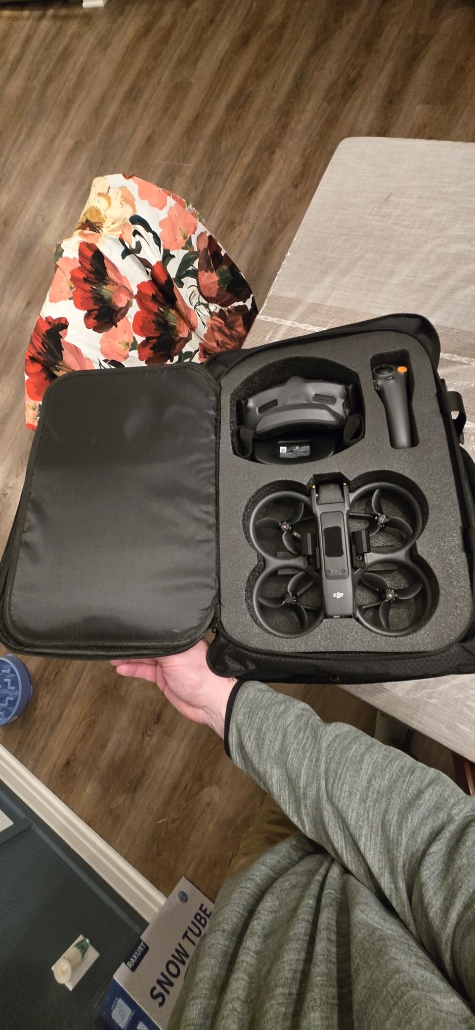 PEKREWS Avata 2 Case, Expandable Carry On Bag for DJI Goggles 3, RC Motion 3, Large Capacity Avata 2 Backpack Fits 17.3 Inch Laptop and DJI Fly More Combo, Travel Drone Carrying Case for Accessories customer photo 2