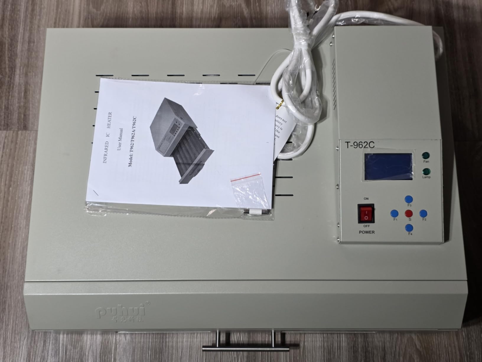 INTBUYING 110V Reflow Oven T962C 2900W Micro-computer Control Reflow Soldering Machine with 23.6x15.7 Inch Soldering Area Drawer Type Lead Infrared IC Heater Free Reflow Soldering Machine customer photo 1