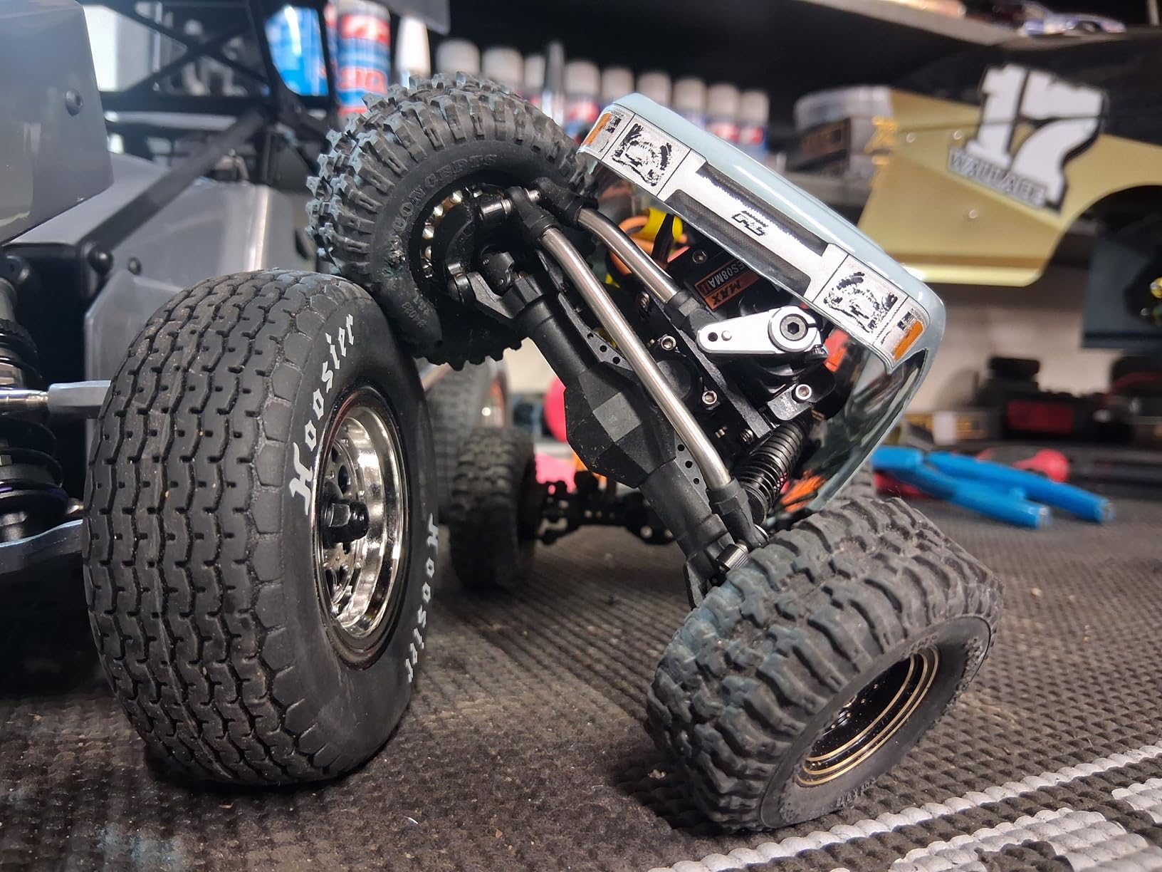 MEUS RACING 4WS Nylon SCX24 Axles with Isokinetic 3-Section CVD for Axial SCX24 C10 JLU Gladiator Bronco Deadbolt 1/24 RC Crawler, +5mm Widened and 52 Degree Max. Steering Angle customer photo 2