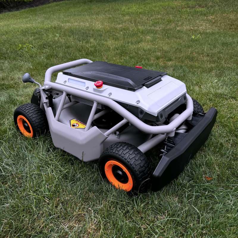 Mowrator S1 4WD 12Ah Remote Control Lawn Mower, All-Season Yard Care, 75% (37°) Slope Climbing, with Leaf Shredding Vacuum, 21