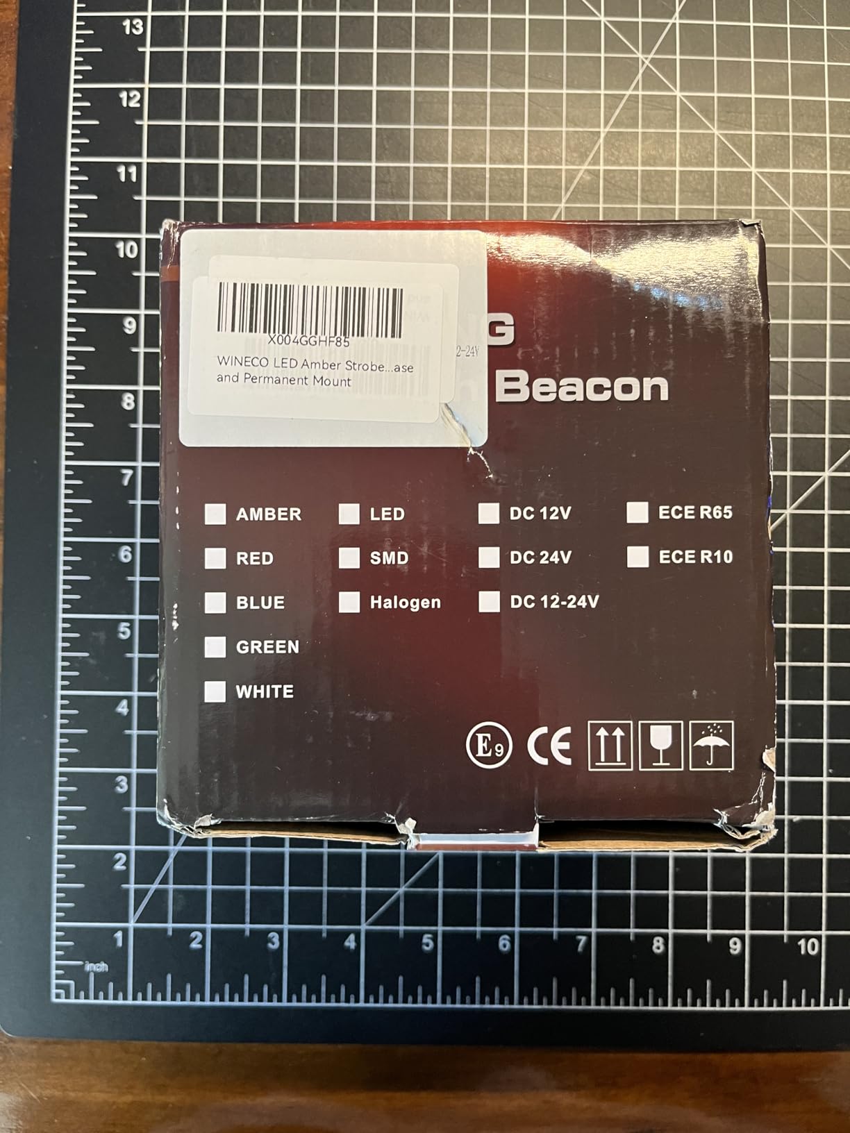 WINECO LED Amber Strobe Beacon Lights, Safety Warning Emergency Hazard Rotating Flashing Lights for Forklift Truck, Tractor, Golf Carts, ATV, Postal Car, 12-24V Magnetic Base and Permanent Mount customer photo 1