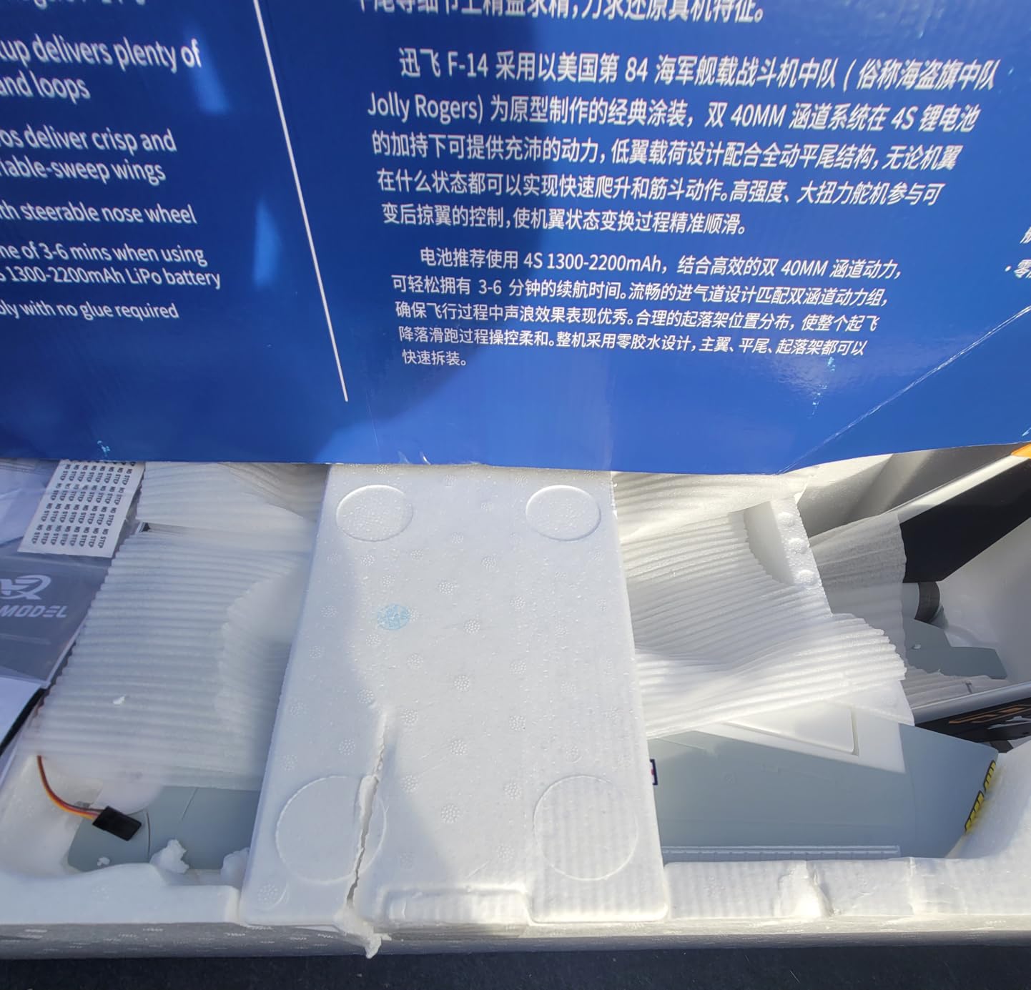 F-14 Twin 40mm EDF Jet PNP 4S RC Aircraft RC Fighter Jet (Transmitter, Receiver and Battery not Included) customer photo 2