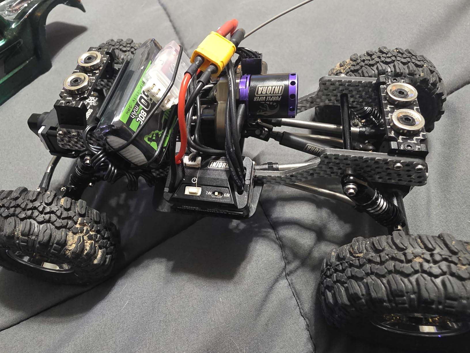 INJORA MBL32 G2 Waterproof Brushless ESC & 1721 Purple Viper Outrunner Motor for 1/18 TRX4M Ascent-18 Upgrade customer photo 1