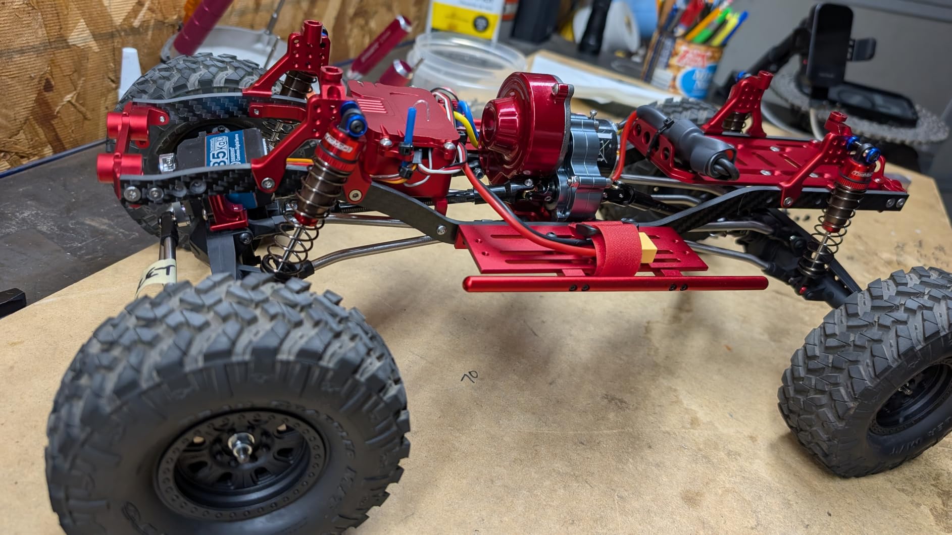 1/10 RC Crawler Carbon Fiber Girder 4.3mm CNC Metal Car Chassis Frame Body Kit for Axial SCX10 II Rock Off Road Truck Upgrade Parts (Black) customer photo 1