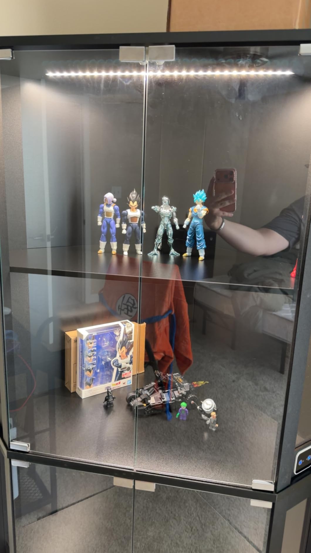 BROTTAR Corner Display Cabinet with Glass Doors, 65