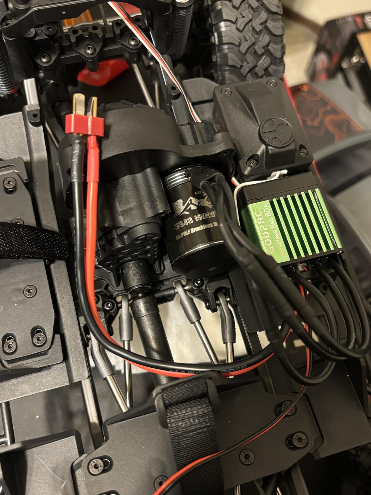 GOUPRC S3548 1900KV Outrunner Brushless Motor with 80A Brushless Crawler ESC Electric Speed Controller Combo Set for 1/10 1/12 RC Crawler Car Upgrades customer photo 1