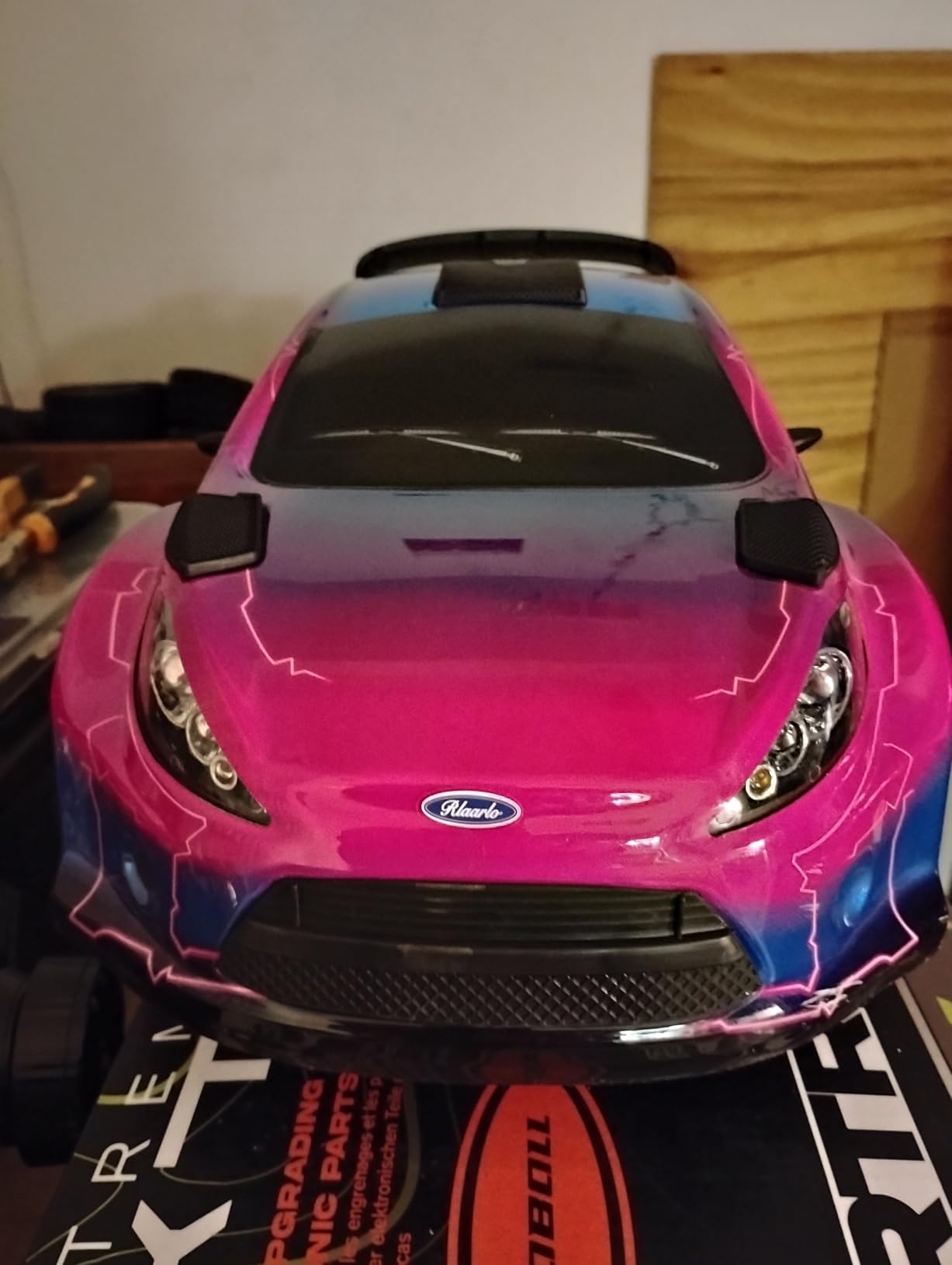 CROBOLL RLAARLO 1/10 Brushless Carbon Fiber RC Drift Cars for Adults with Gyro, Max 50 mph Fast RC Rally Car, 2.4Ghz All Terrain Remote Control Car 4x4 Hobby RTR RC Truck with 3S Battery customer photo 1
