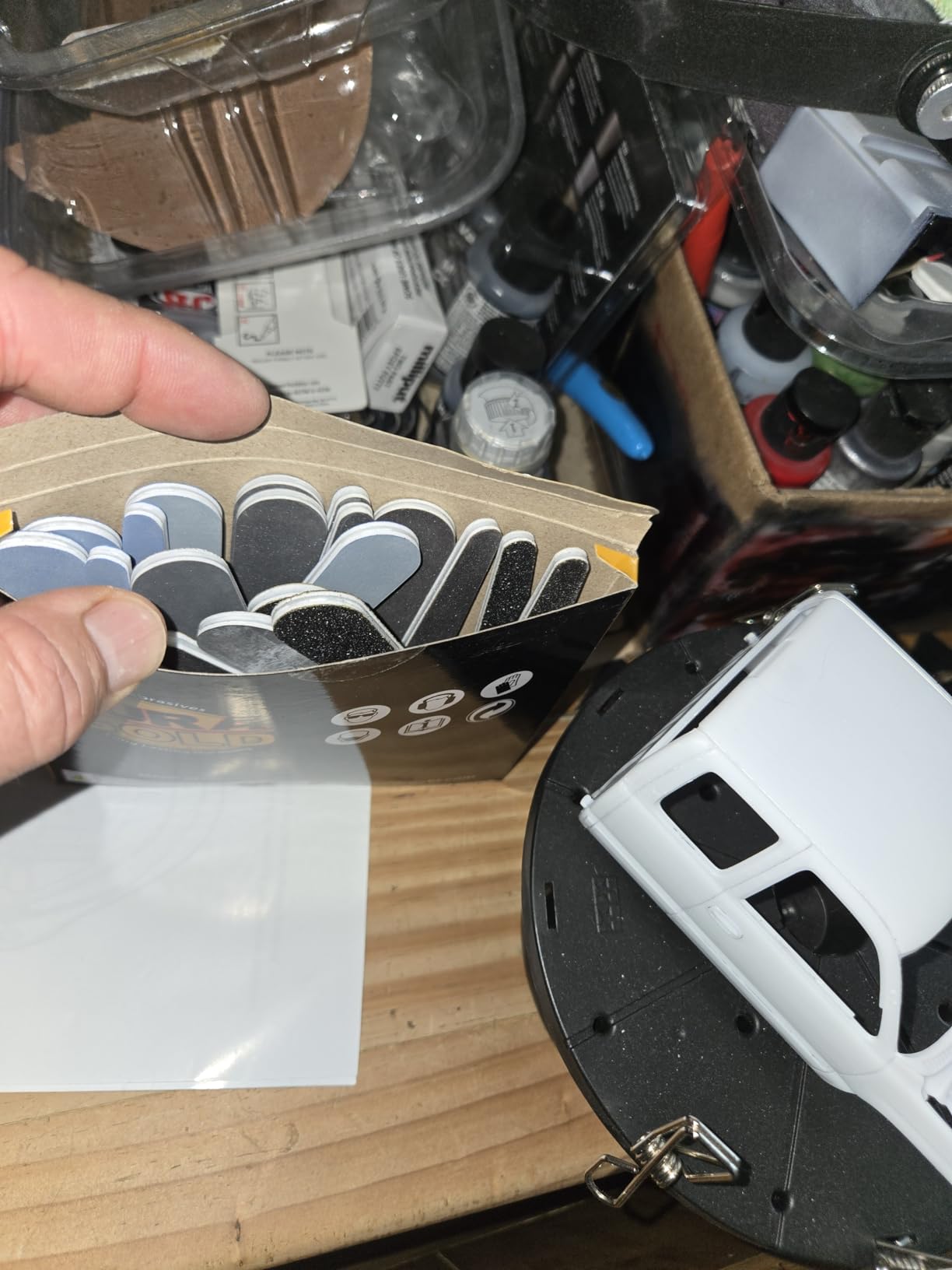 Dura-Gold Sanding Sticks and Polishing Sticks for Plastic Models, Pack of 20-2 Each of 10 Grits, Coarse 80 to Ultra-Fine 7000 Grit, Water Drop Style customer photo 1