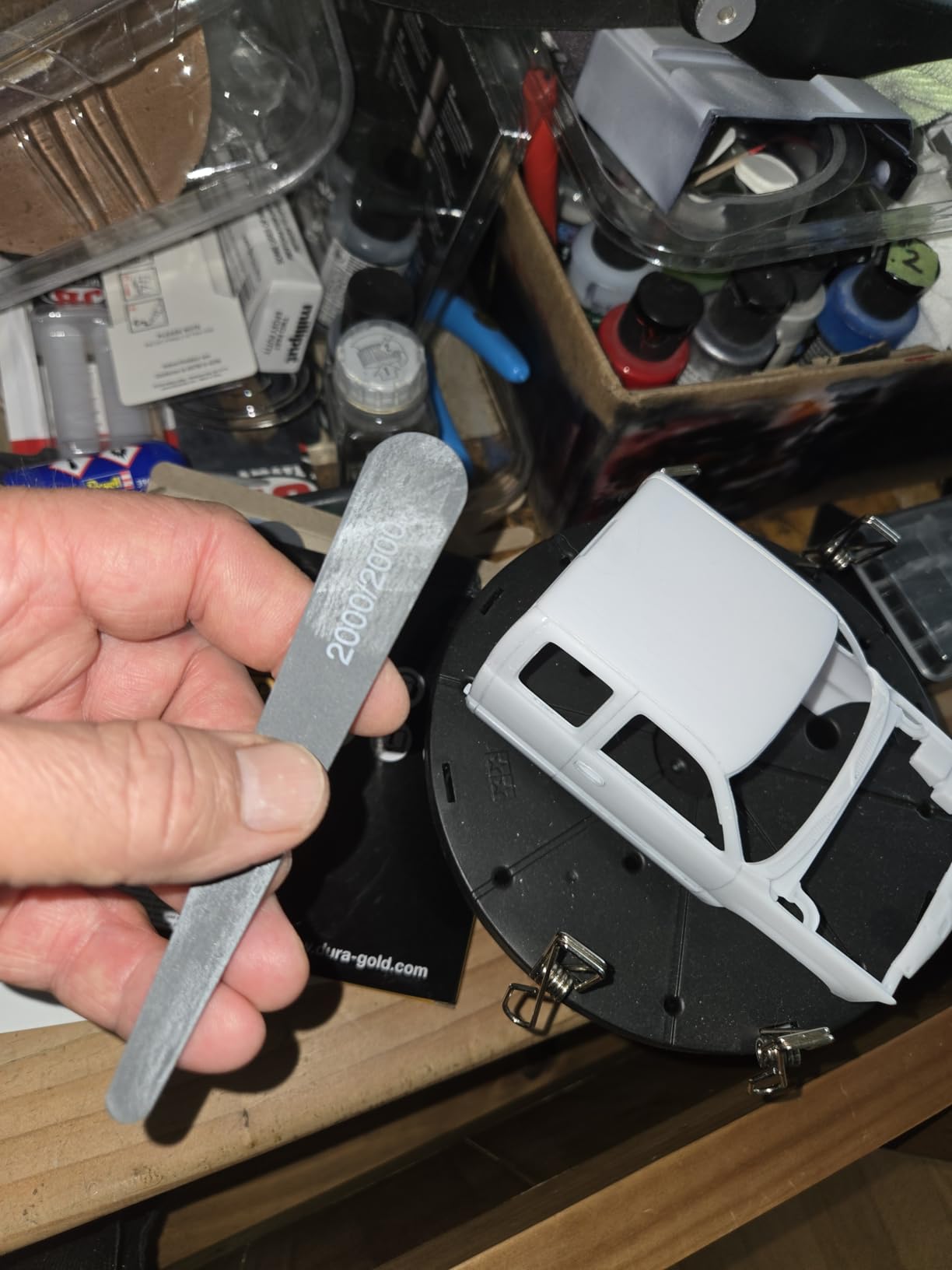 Dura-Gold Sanding Sticks and Polishing Sticks for Plastic Models, Pack of 20-2 Each of 10 Grits, Coarse 80 to Ultra-Fine 7000 Grit, Water Drop Style customer photo 2