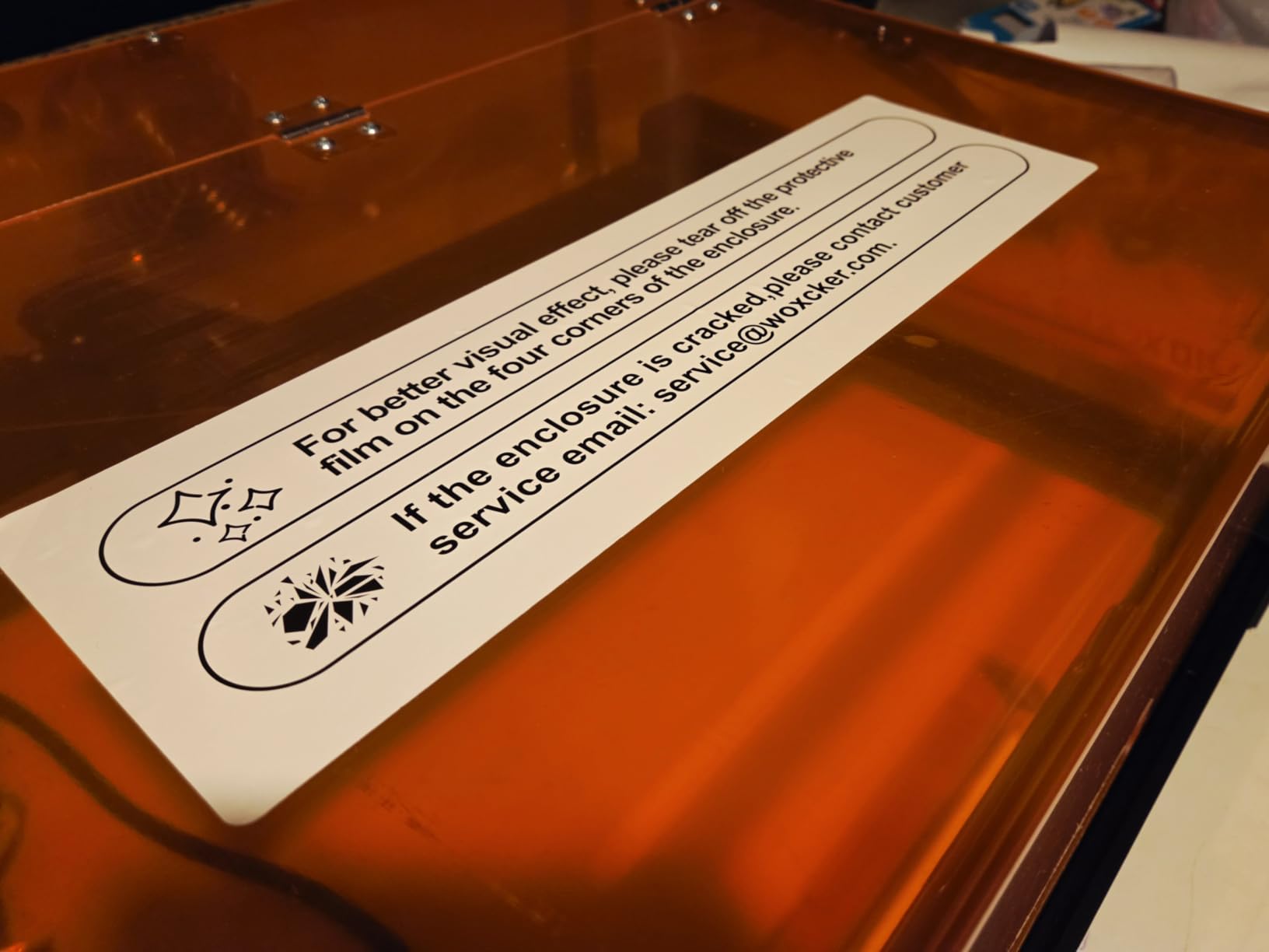 Laser Engraver, Woxcker L2 MAX 10W Enclosure Laser Cutter and Engraver Machine, 300x300mm Bed Size CNC Engraving Machine 0.01mm High Precision for Wood Stainless Steel Glass Metal (Class 1 10000mW) customer photo 1